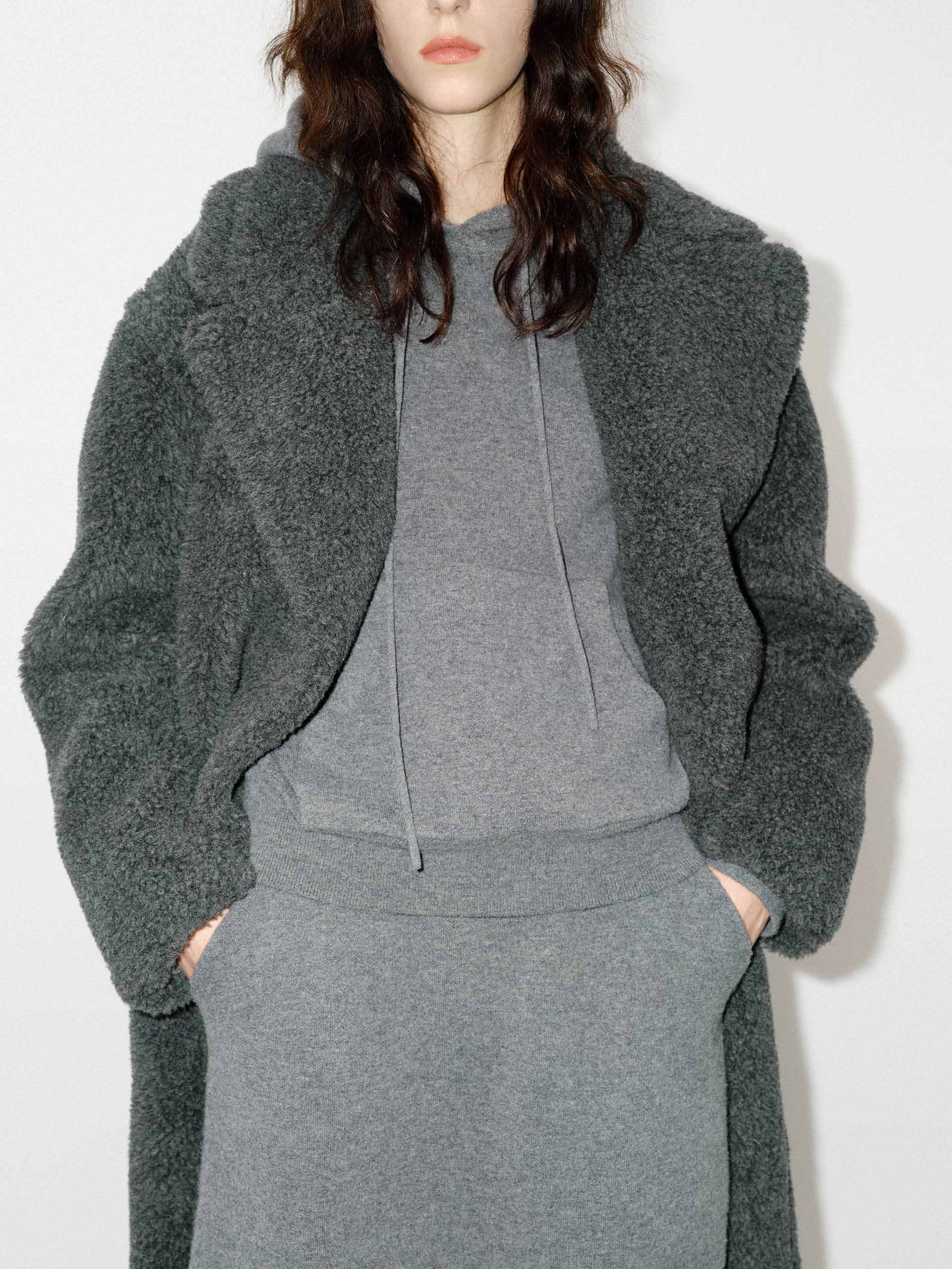 Longline Teddy Coat - Image 14