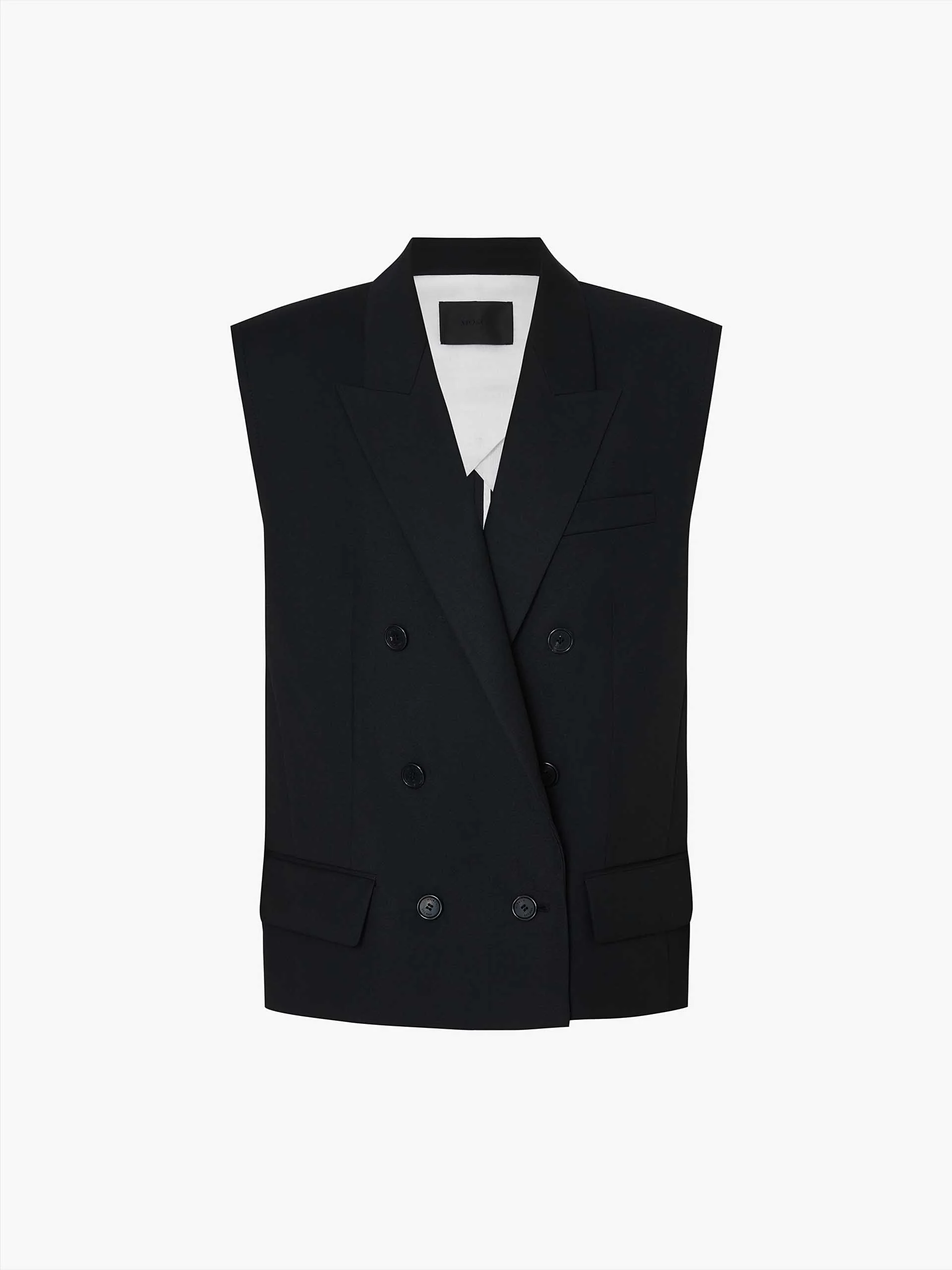 Longline Wool Blend Vest - Image 5