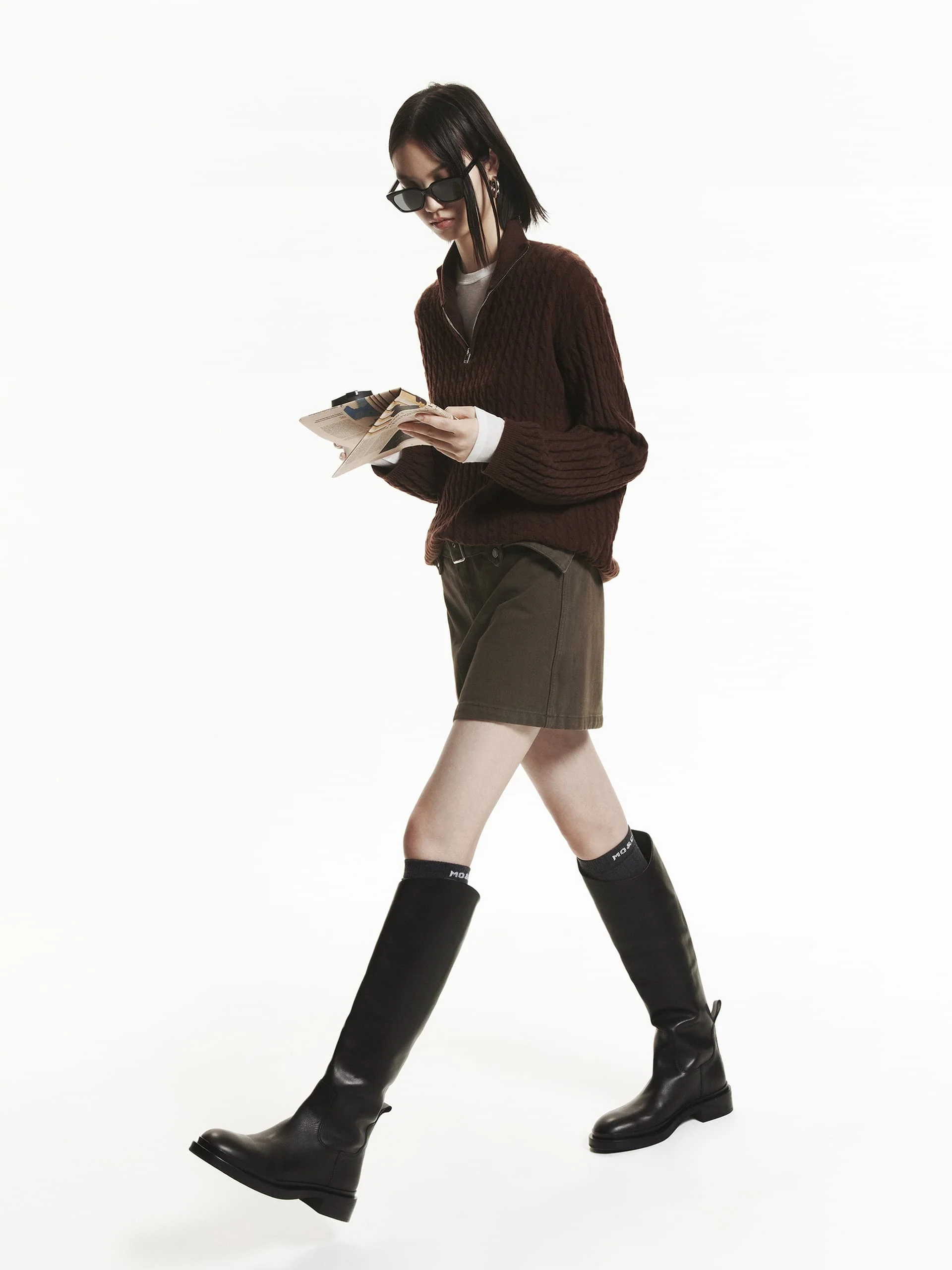 Loose Cable Knit Sweater - Image 6