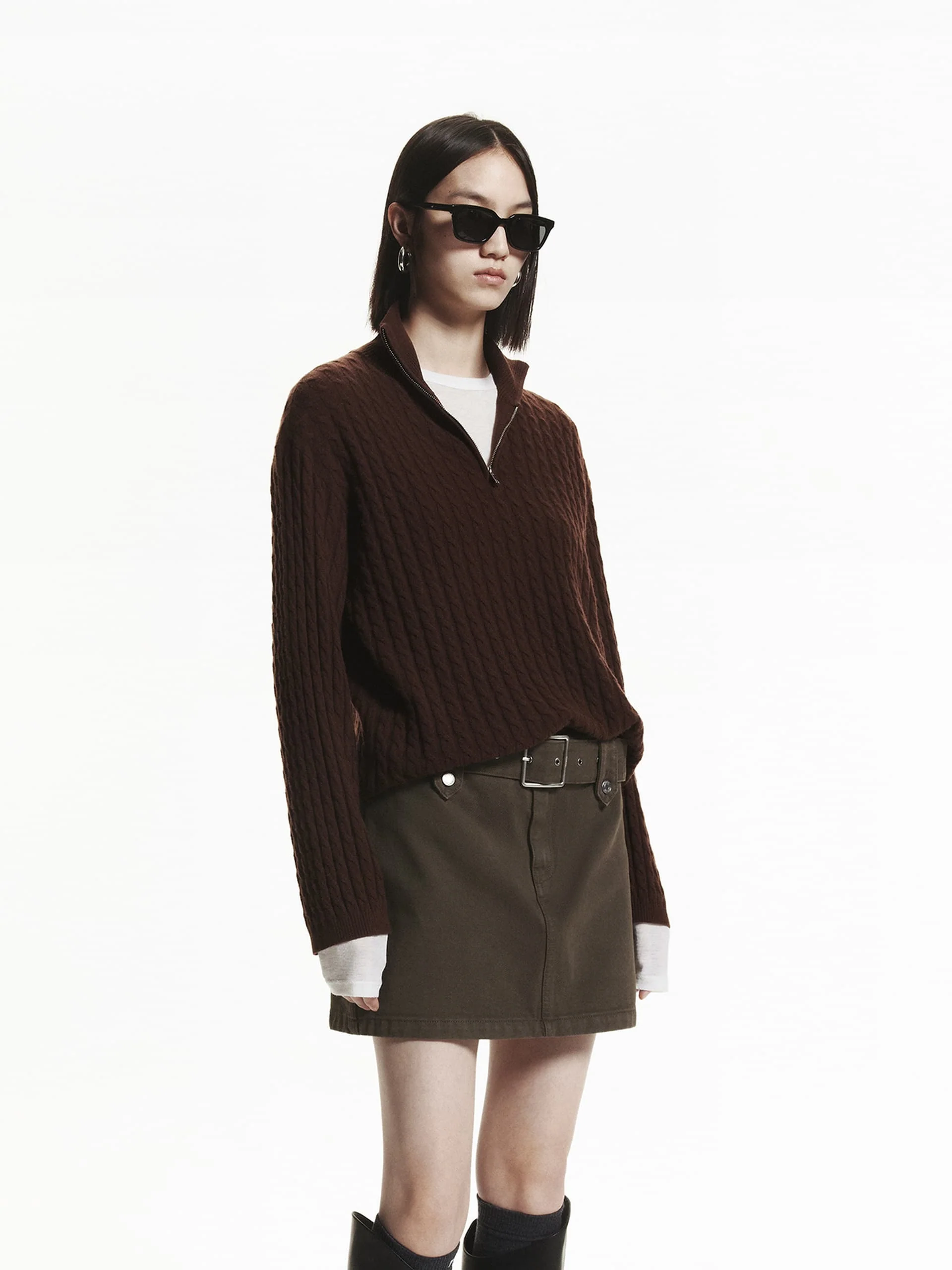 Loose Cable Knit Sweater - Image 8