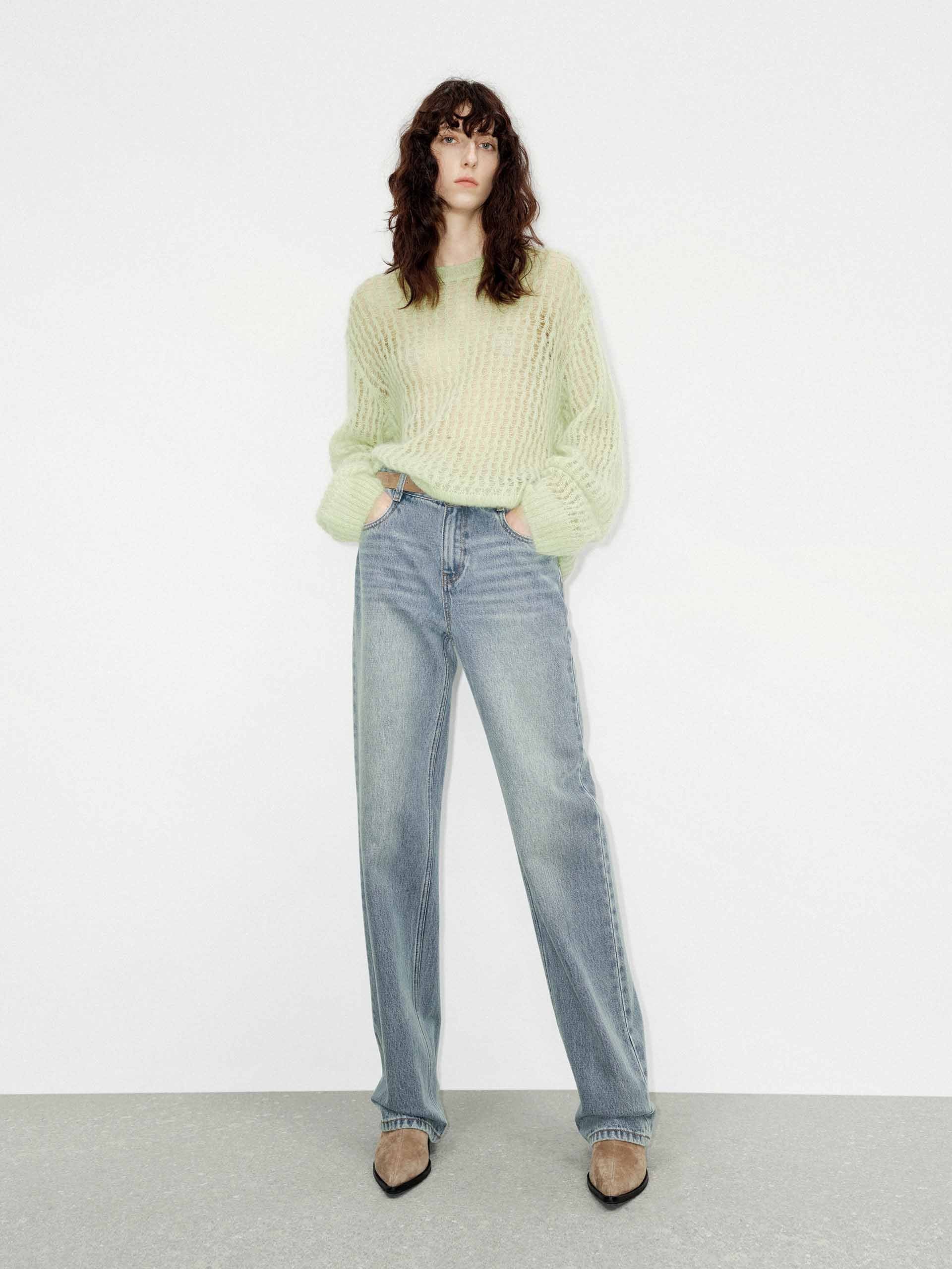 Loose Crochet Knit Sweater - Image 10