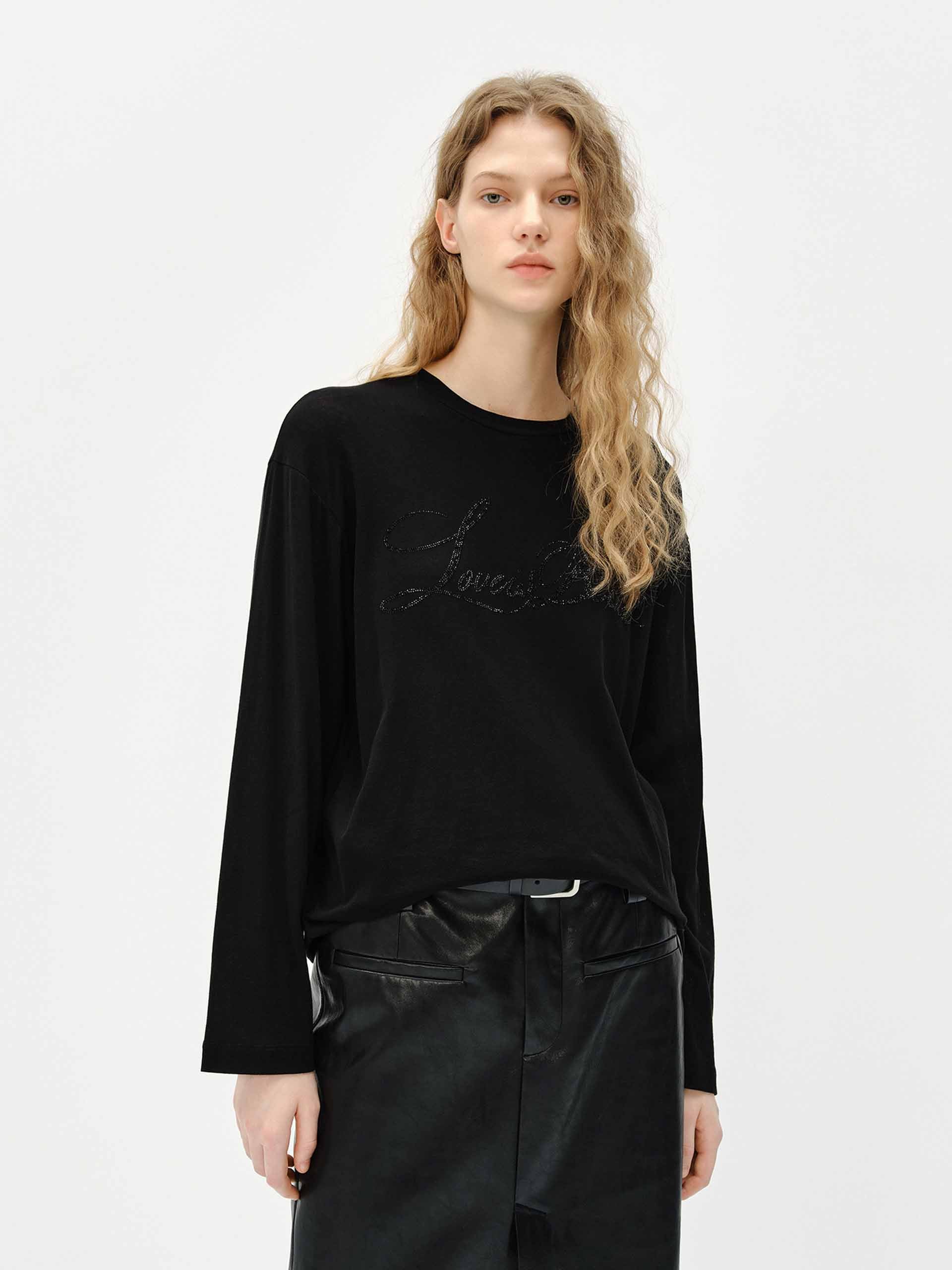 Loose Letter Print T-shirt
