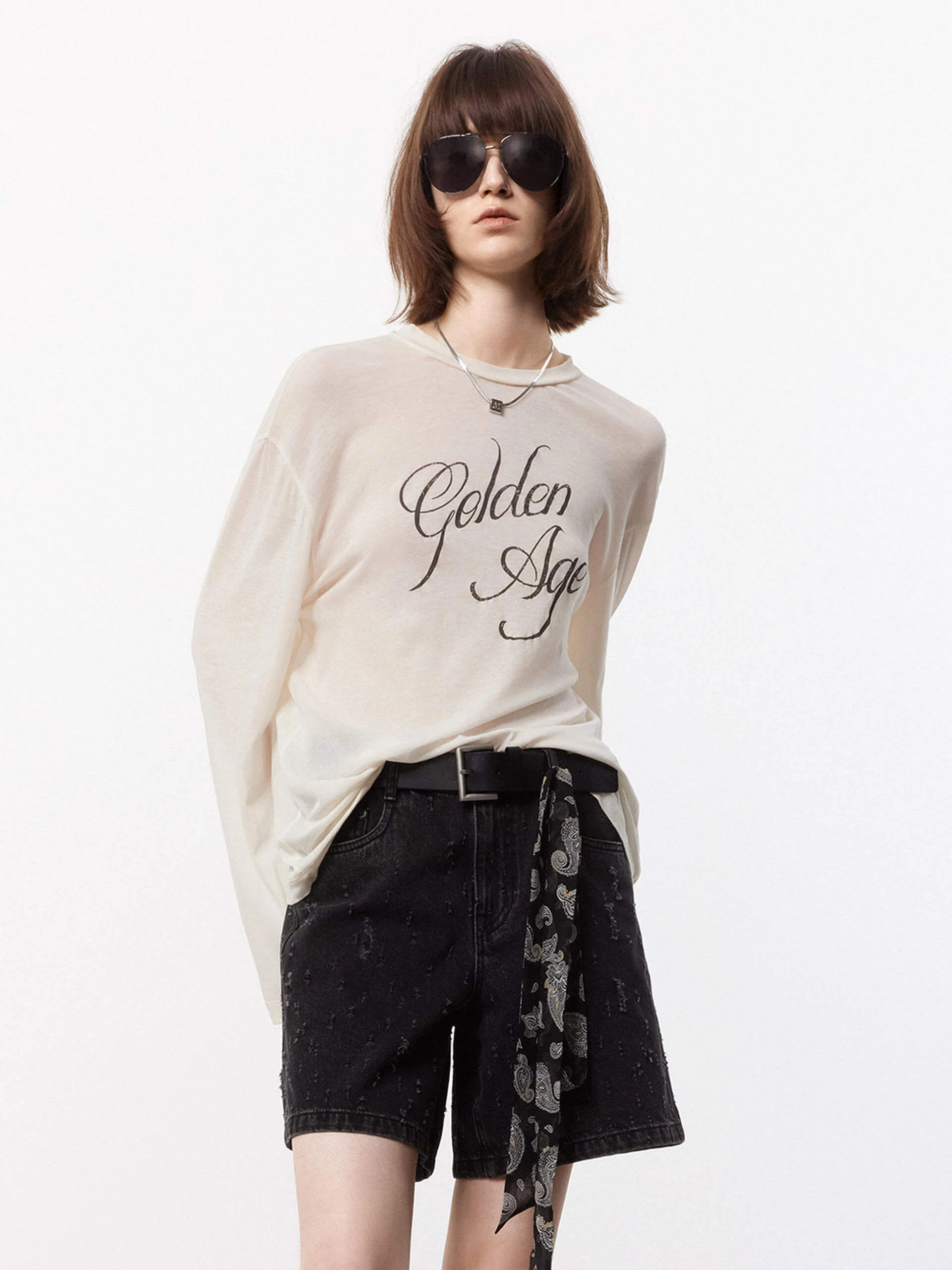 Loose Long Sleeve T-shirt - Image 24