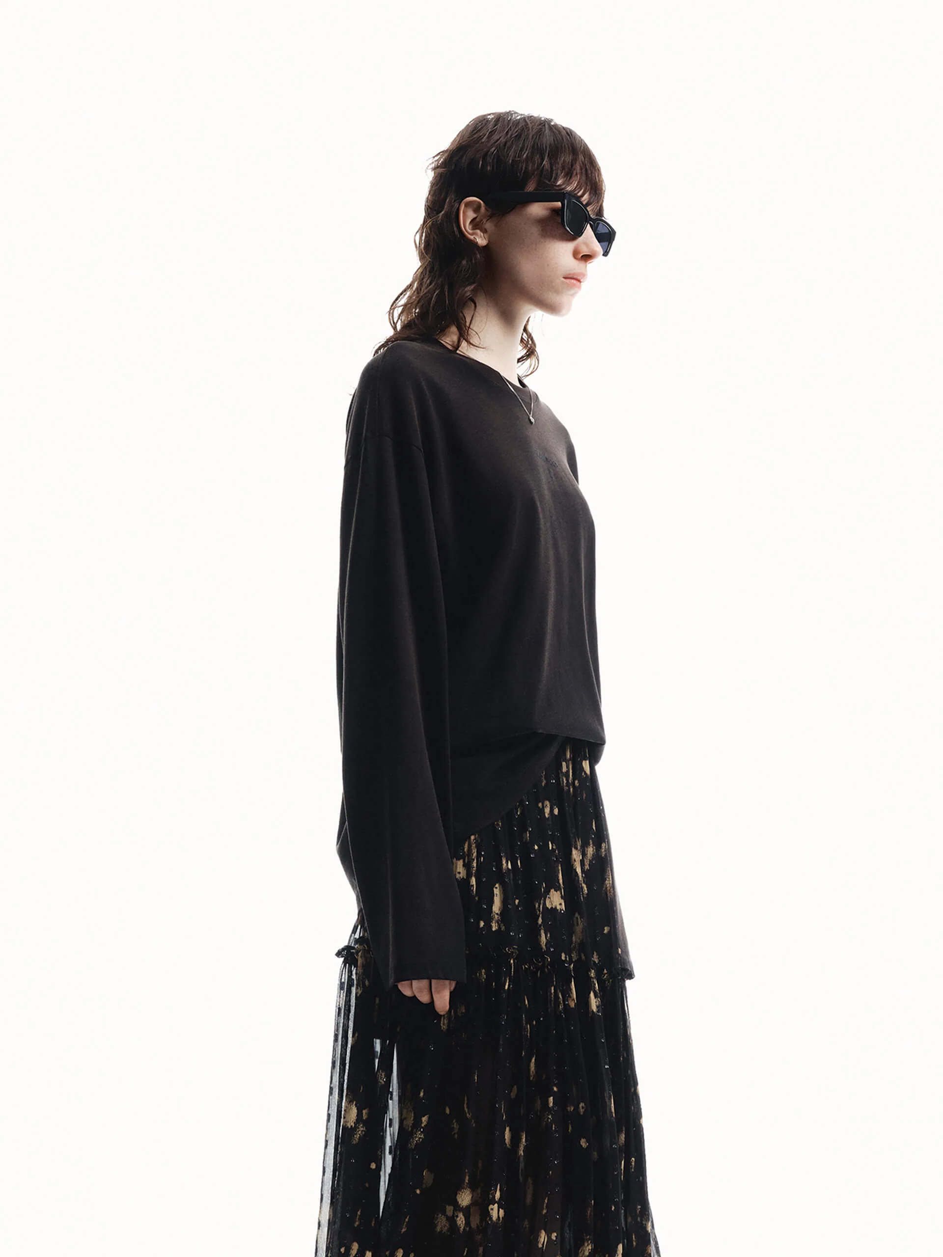 Loose Long Sleeve T-shirt - Image 23