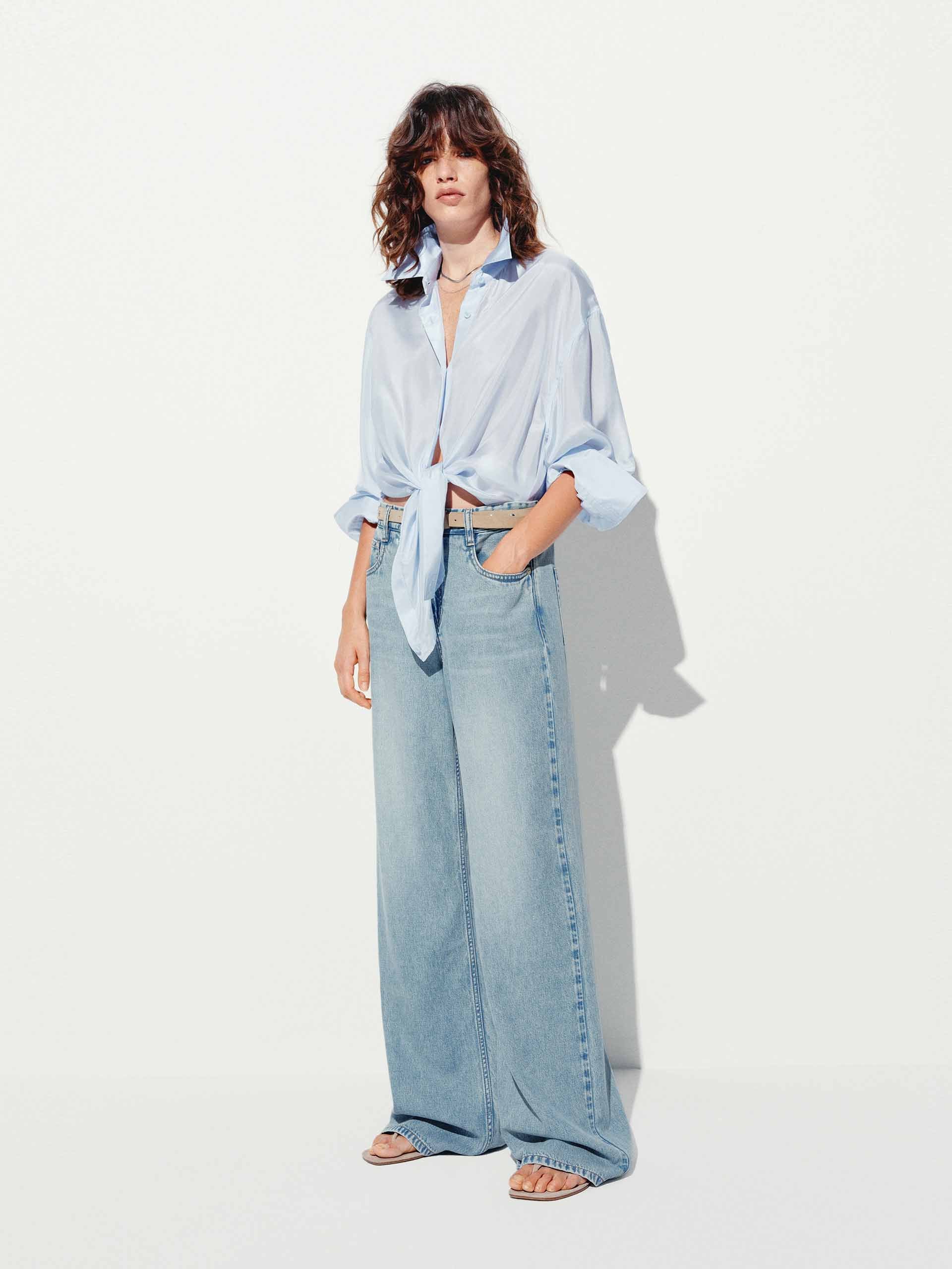Loose Smooth Silk Shirt - Image 2