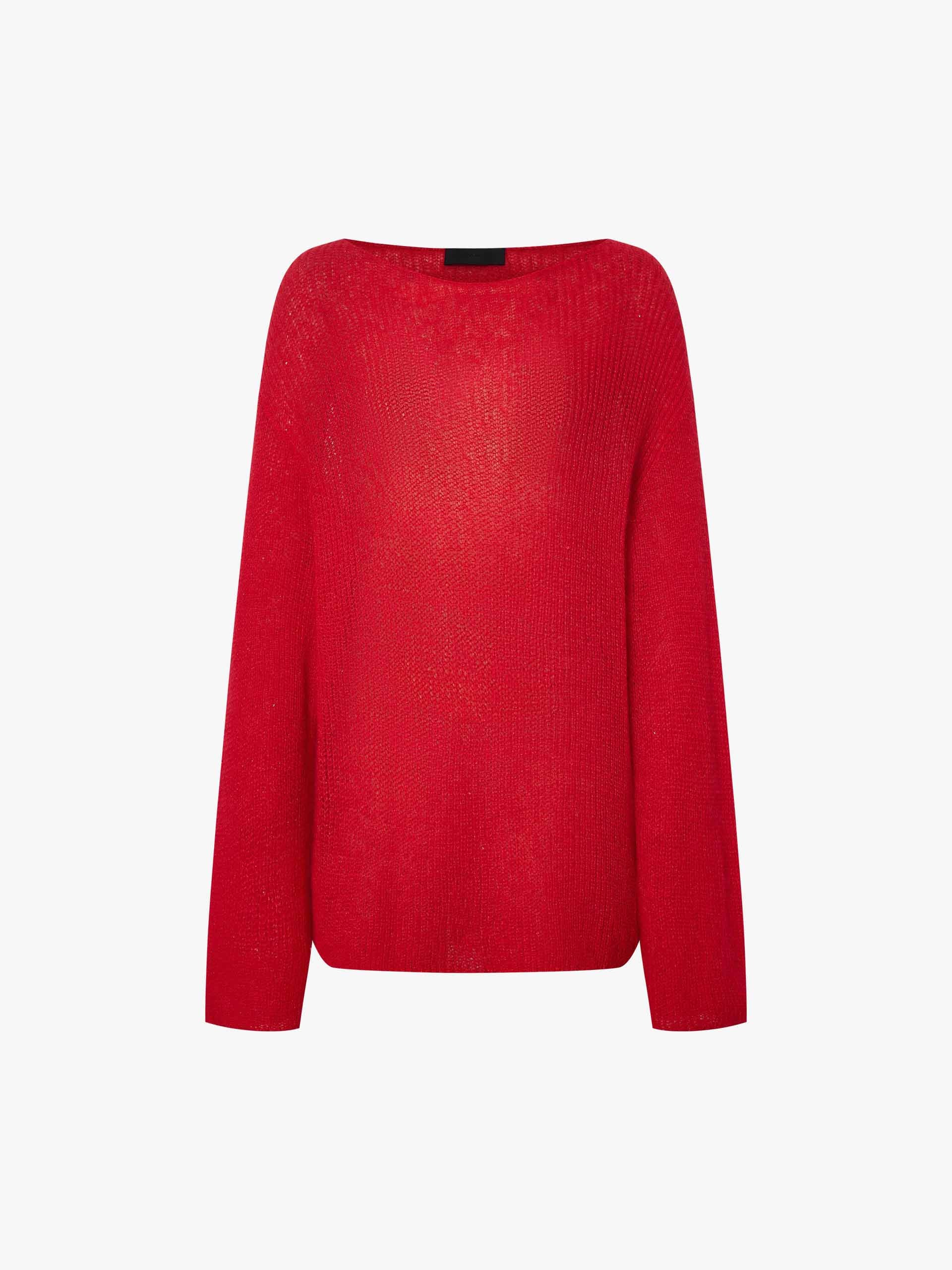 Lurex Boat Neck Knitted Top - Image 5