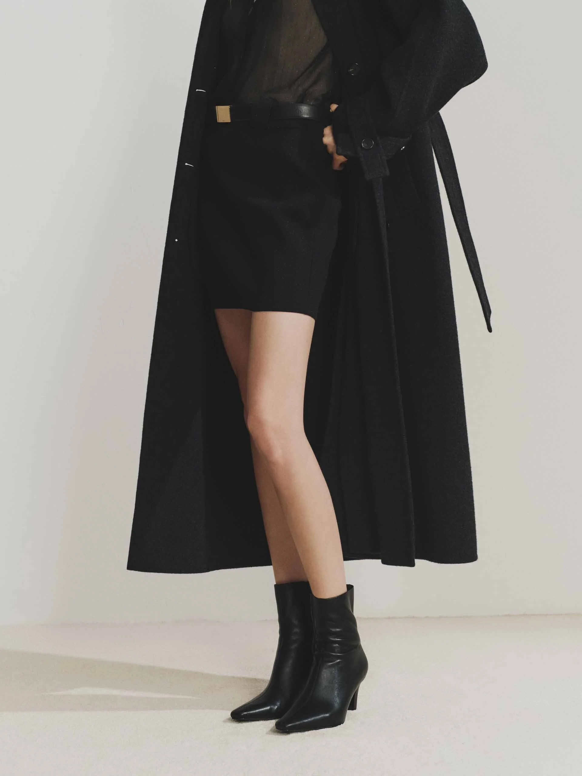 Lurex Detail Mini Skirt - Image 3