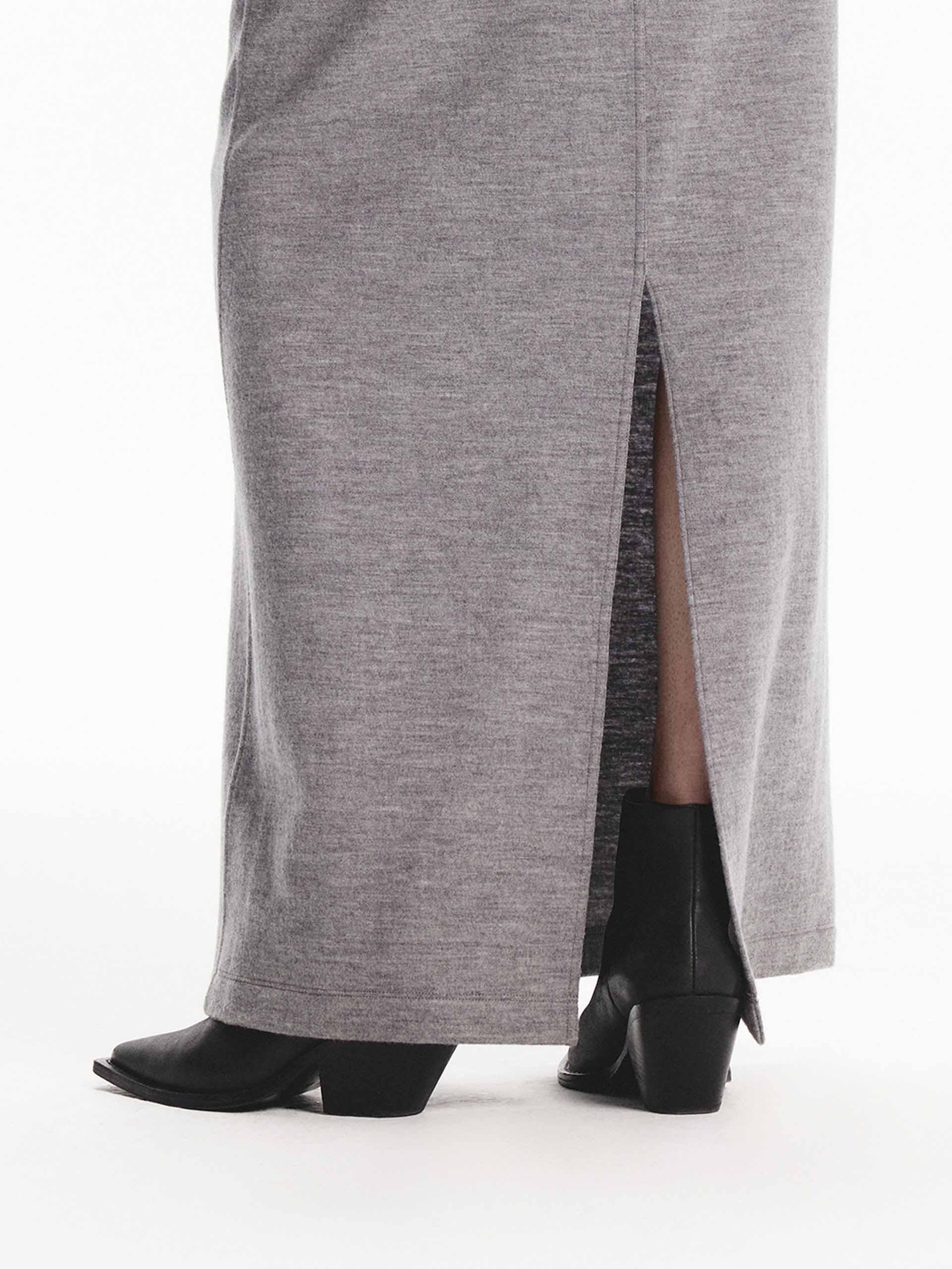 Maxi Length Wool Skirt - Image 8