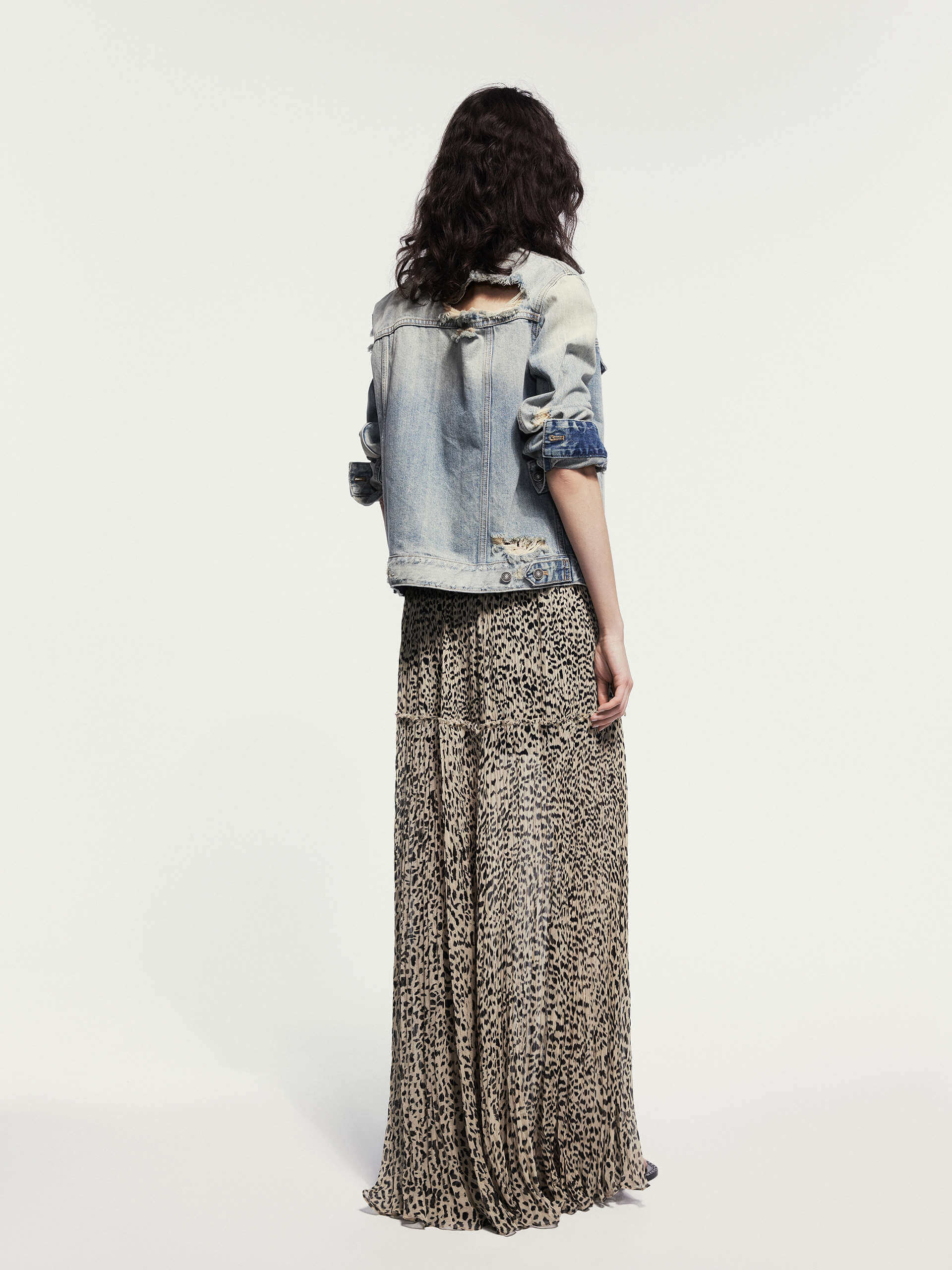 Maxi Leopard Print Skirt - Image 3