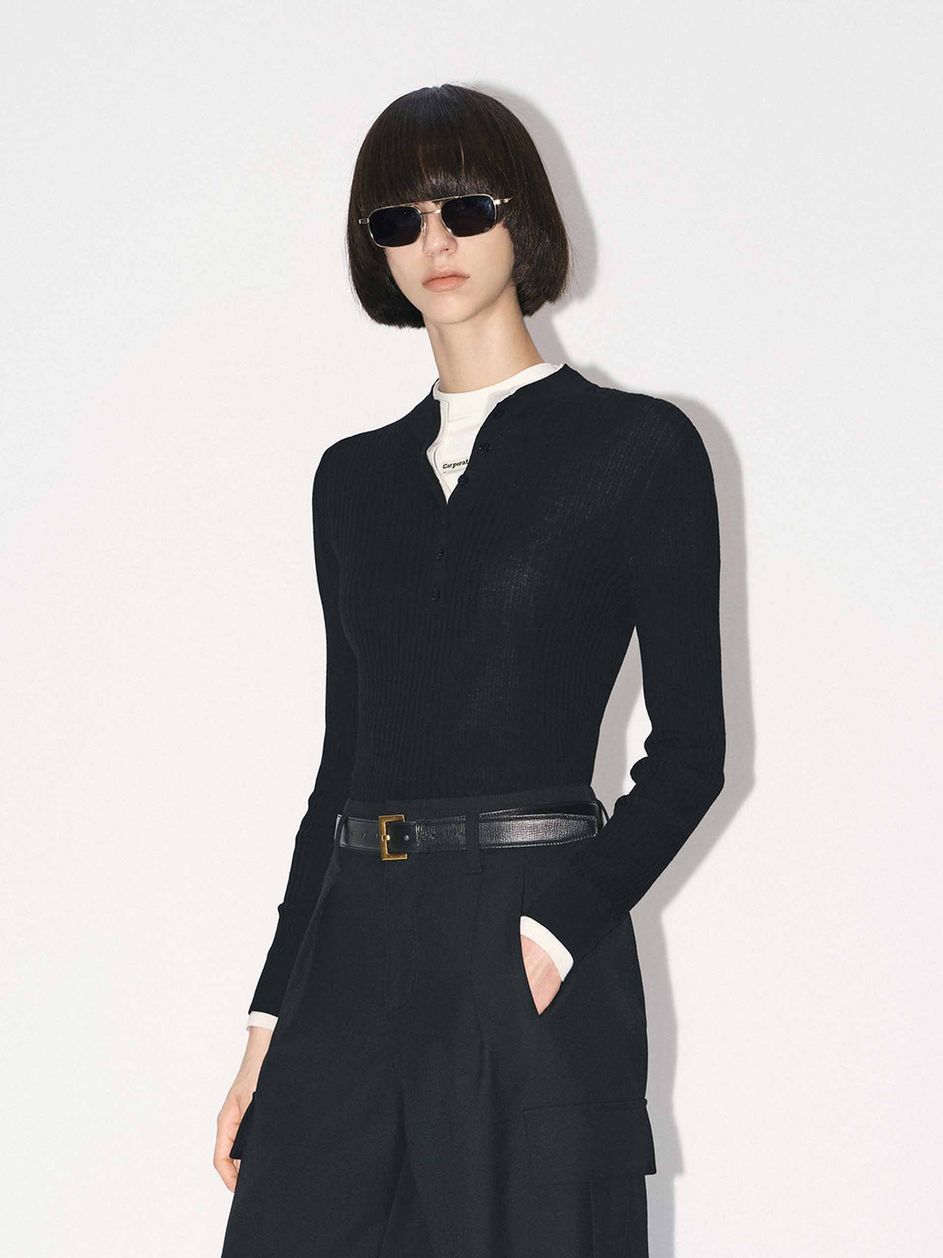 Merino Wool Ribbed Sweater - Image 10