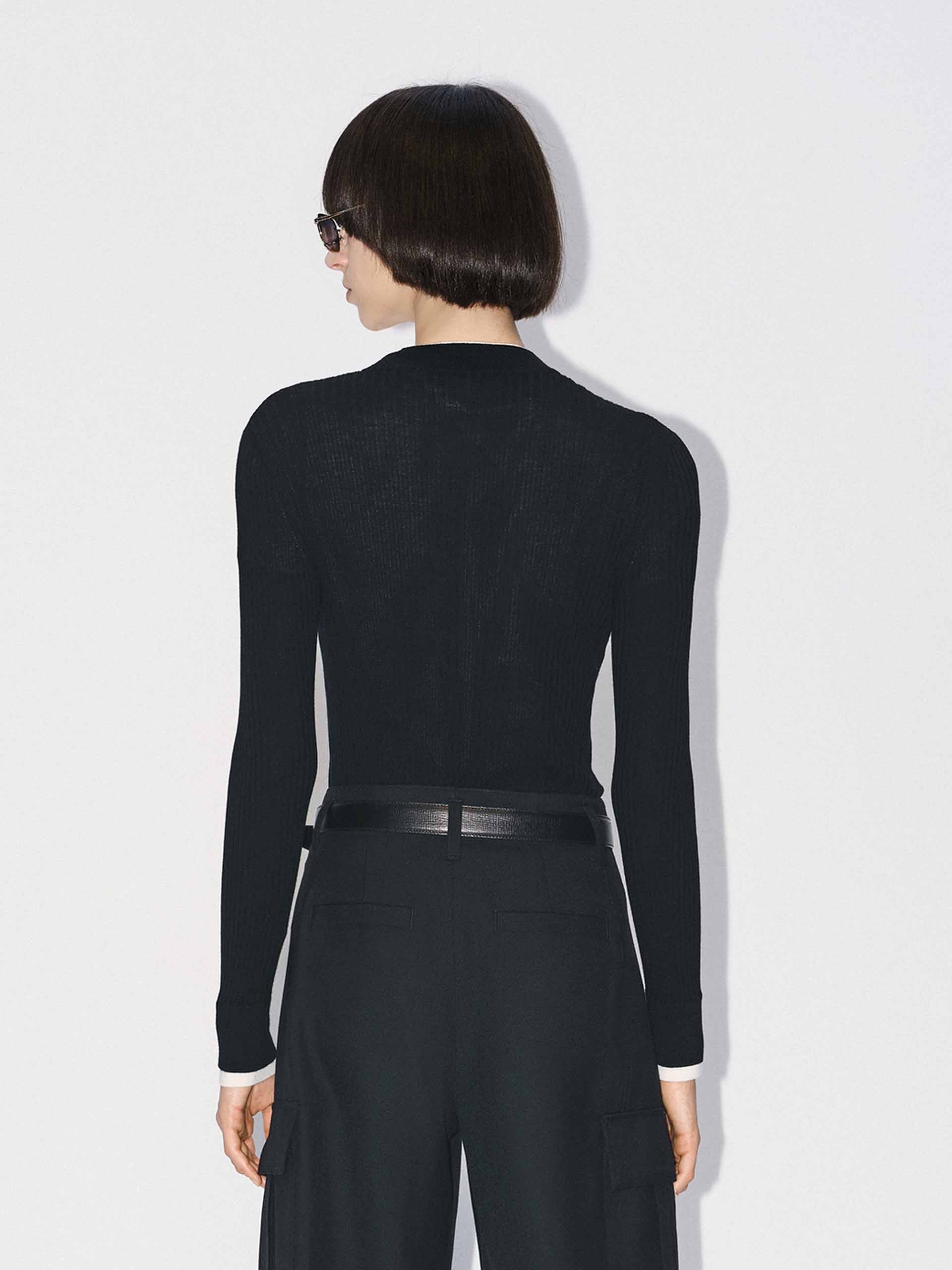 Merino Wool Ribbed Sweater - Image 13