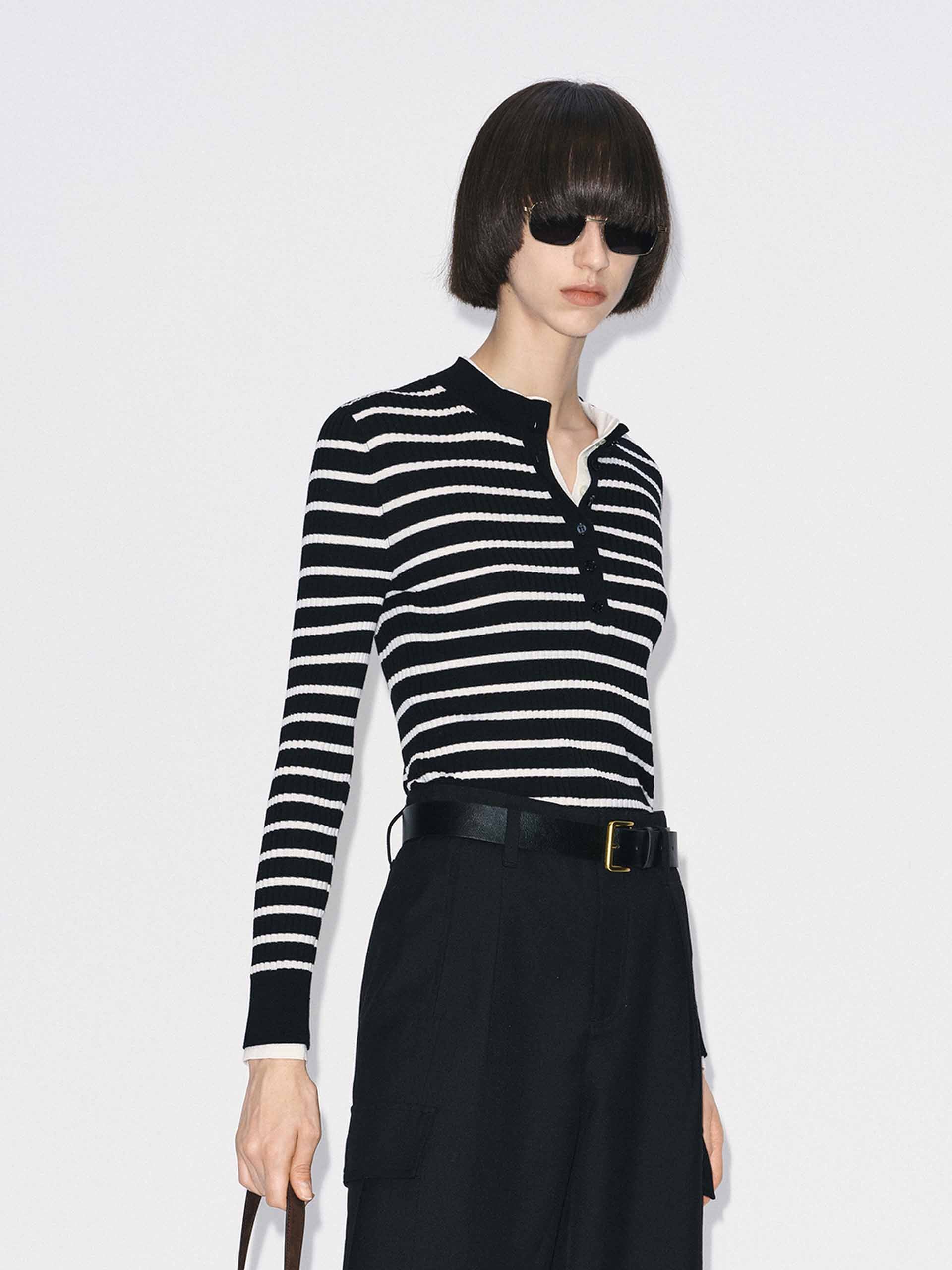 Merino Wool Ribbed Sweater - Image 3