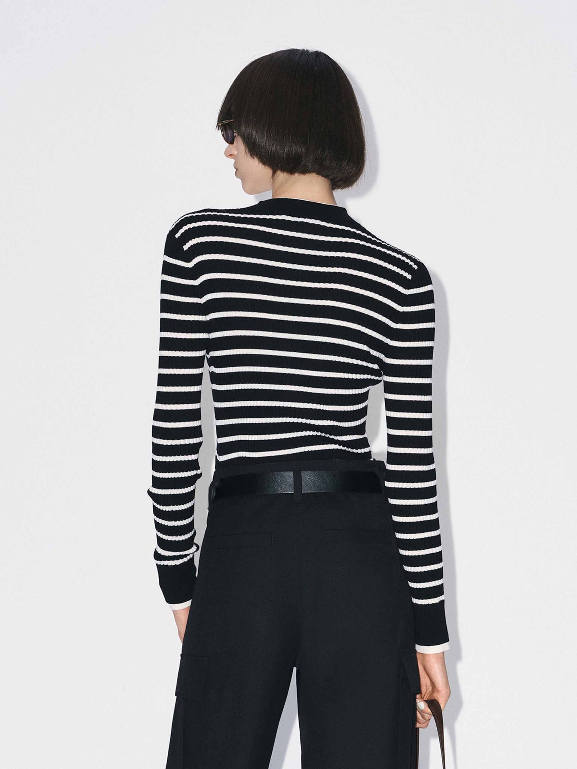 Merino Wool Ribbed Sweater - Image 6