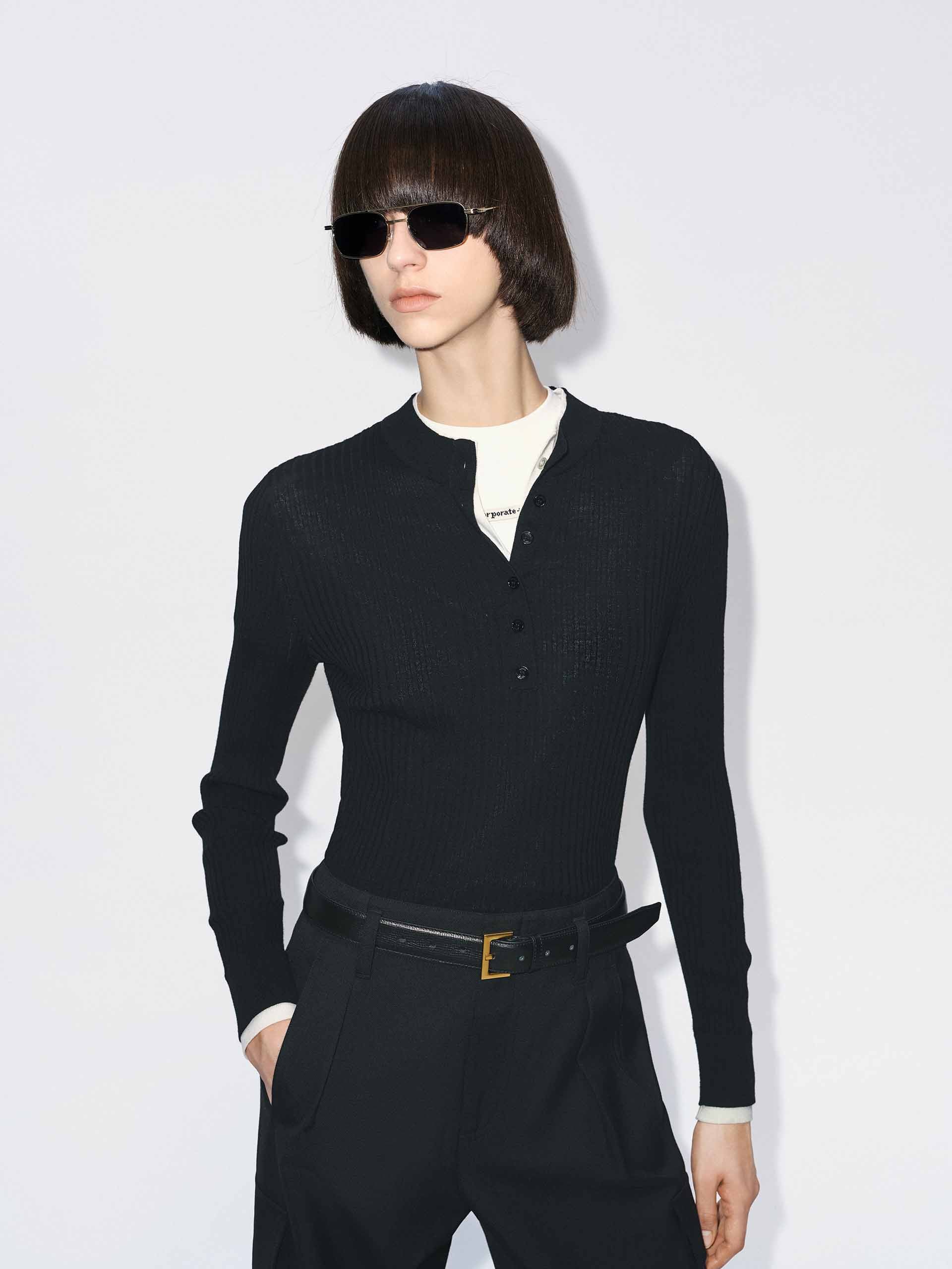 Merino Wool Ribbed Sweater - Image 8