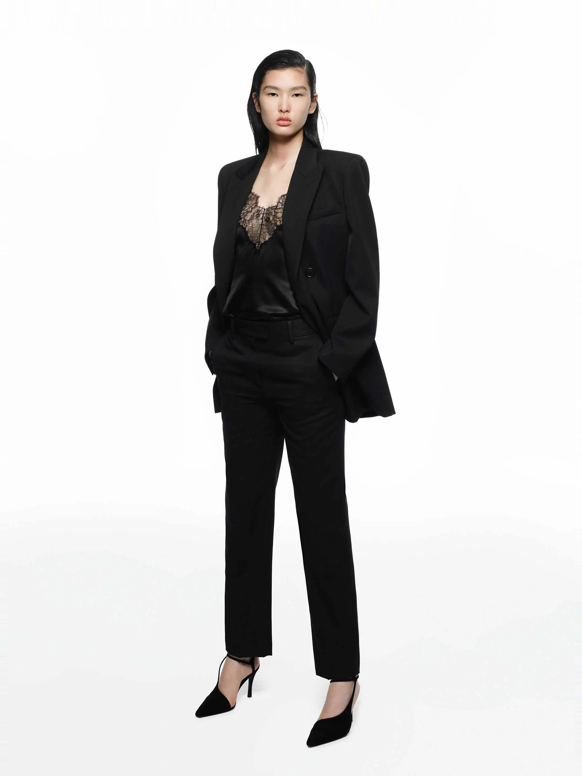 Merino Wool Structured Blazer - Image 2
