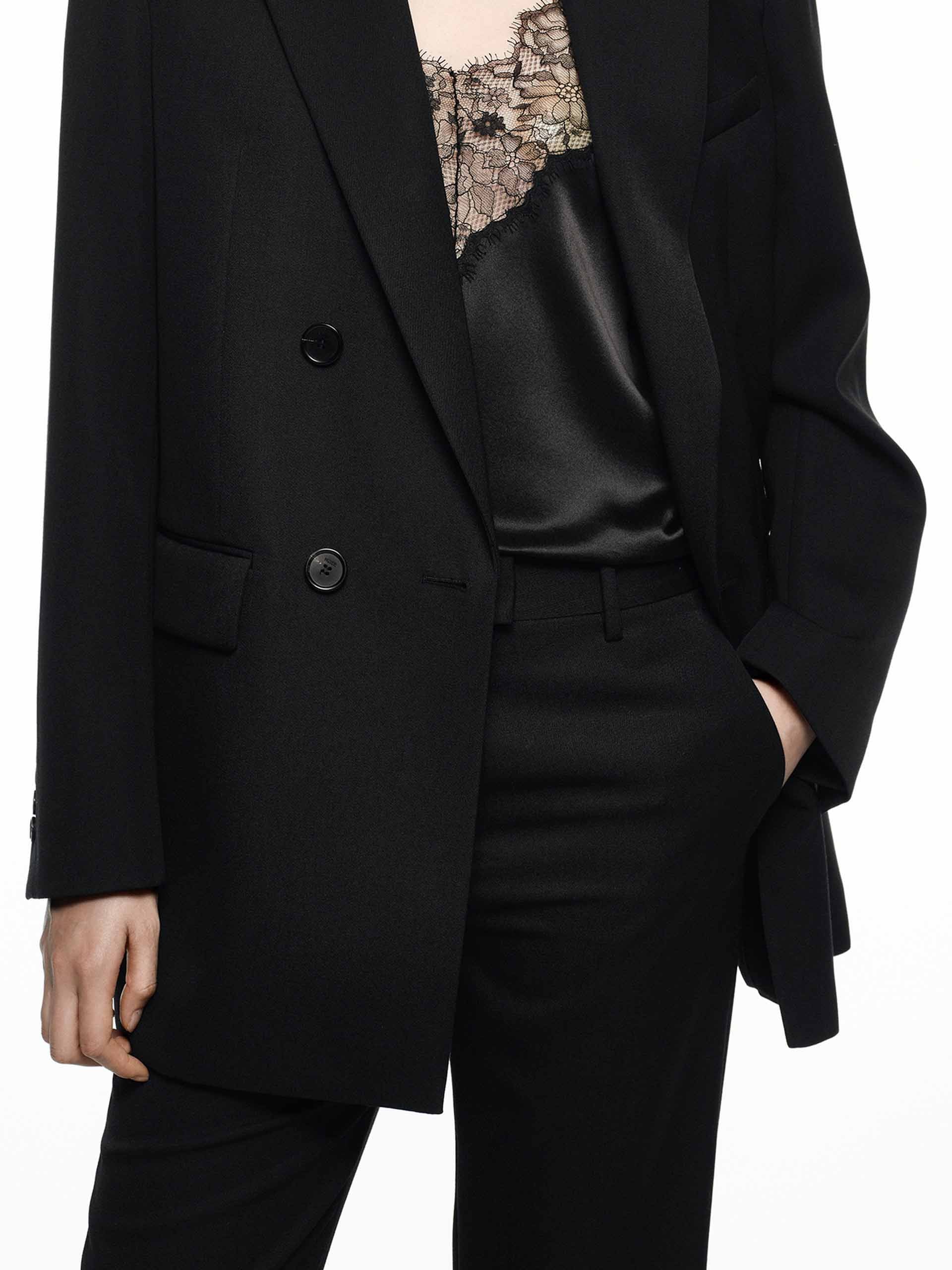 Merino Wool Structured Blazer - Image 3