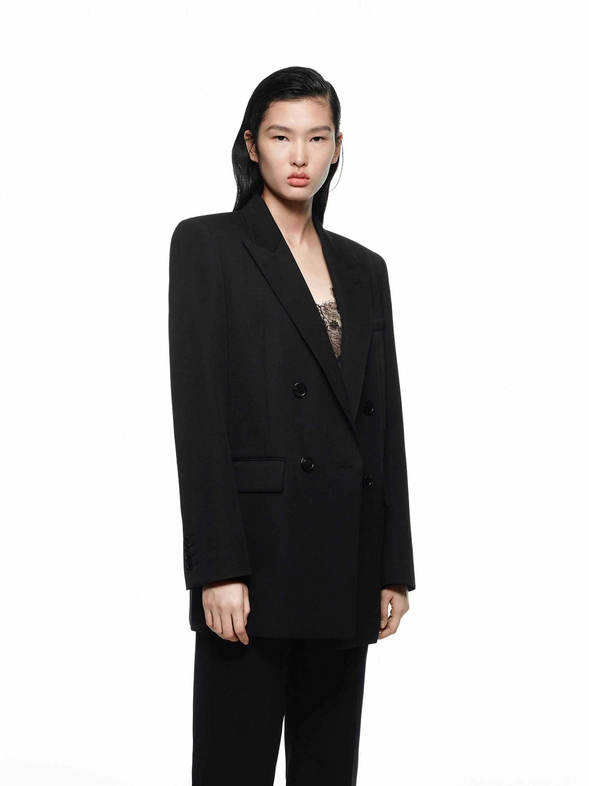 Merino Wool Structured Blazer - Image 7