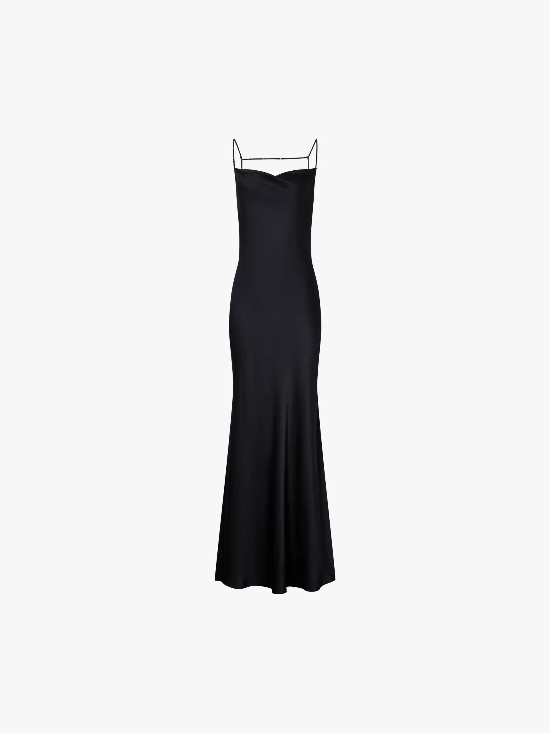 Mermaid Hem Silk Dress - Image 5
