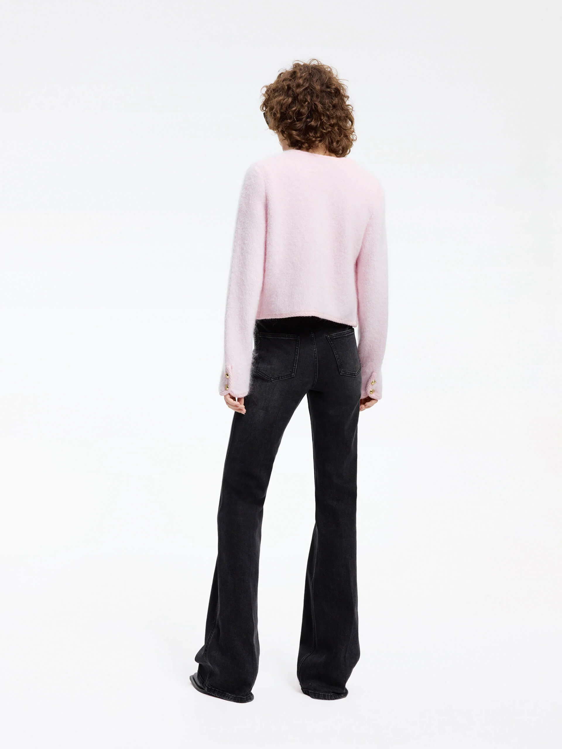 Metal Button Boxy Cardigan - Image 15