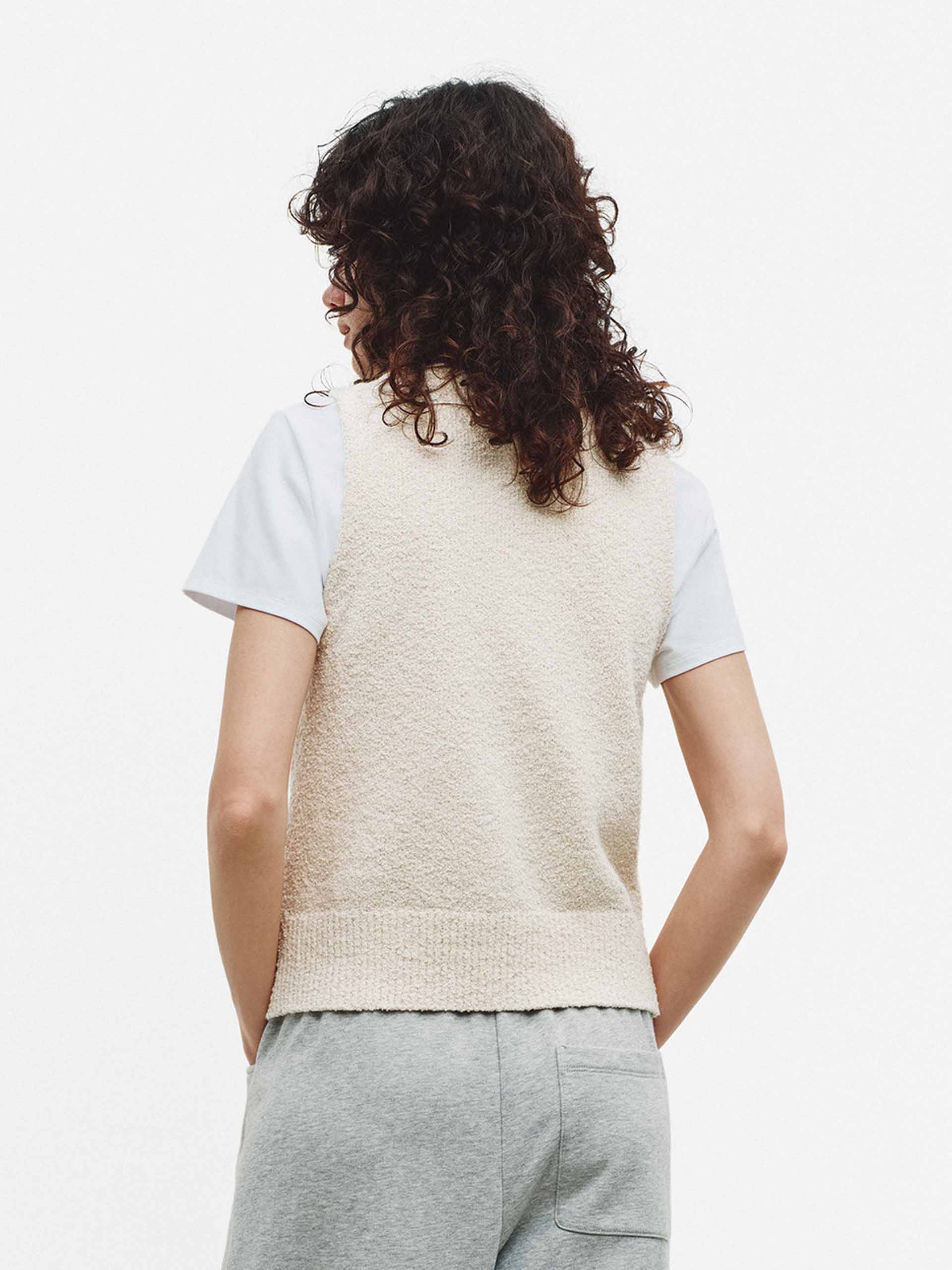 Metal Button Knitted Vest - Image 6