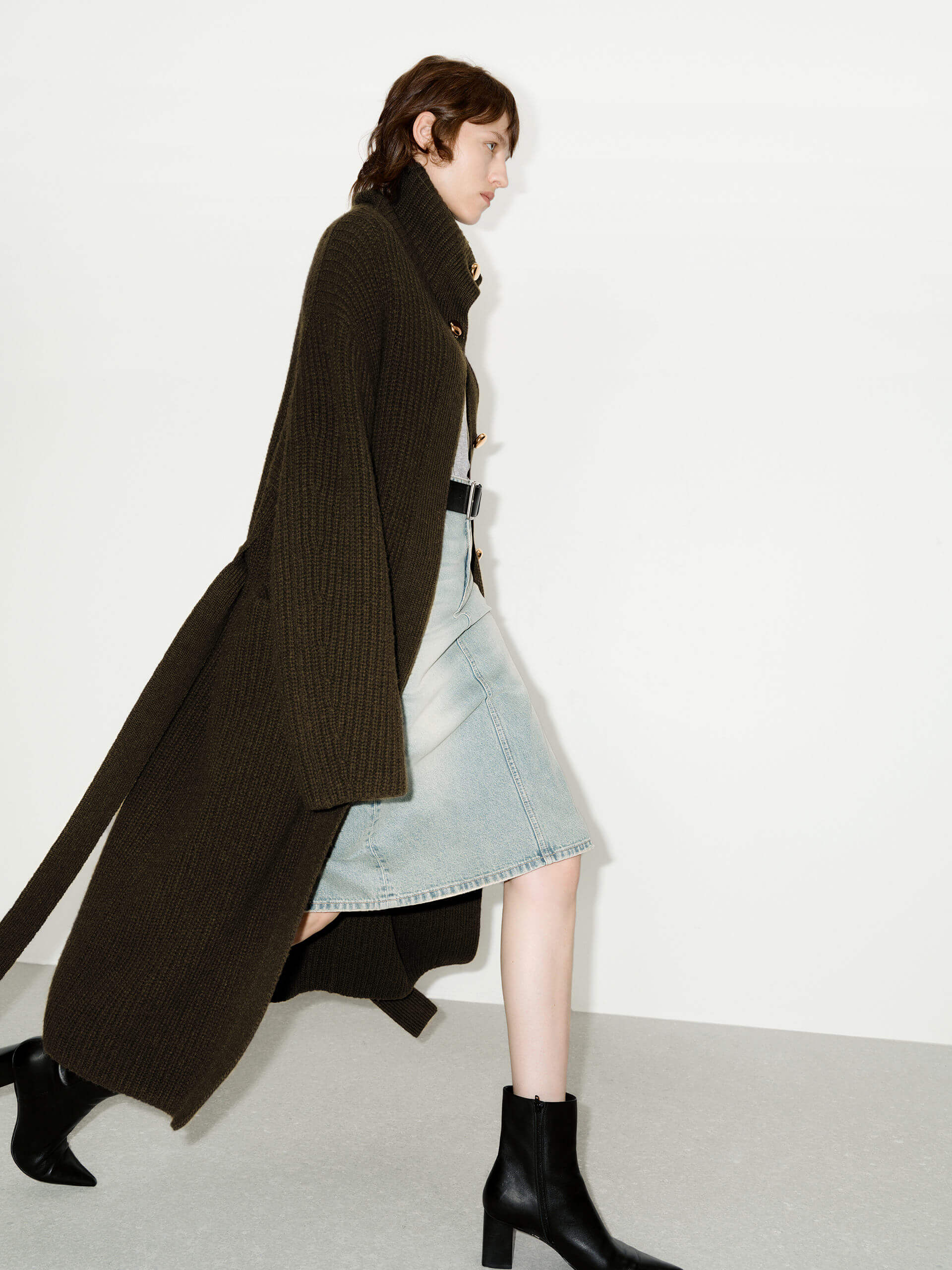 Metal Button Long Cardigan - Image 8
