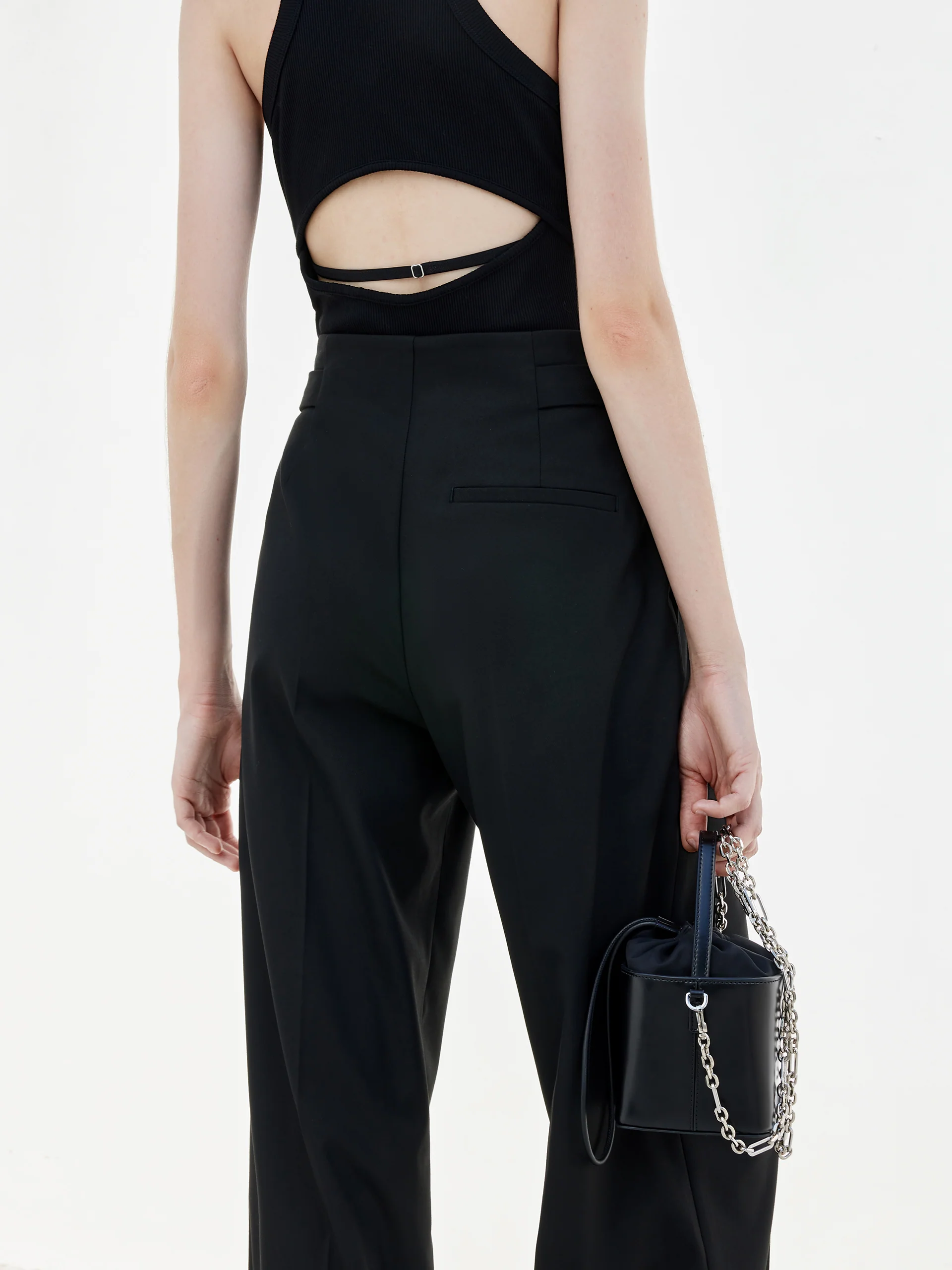 Metal Waistband Suit Pants - Image 3