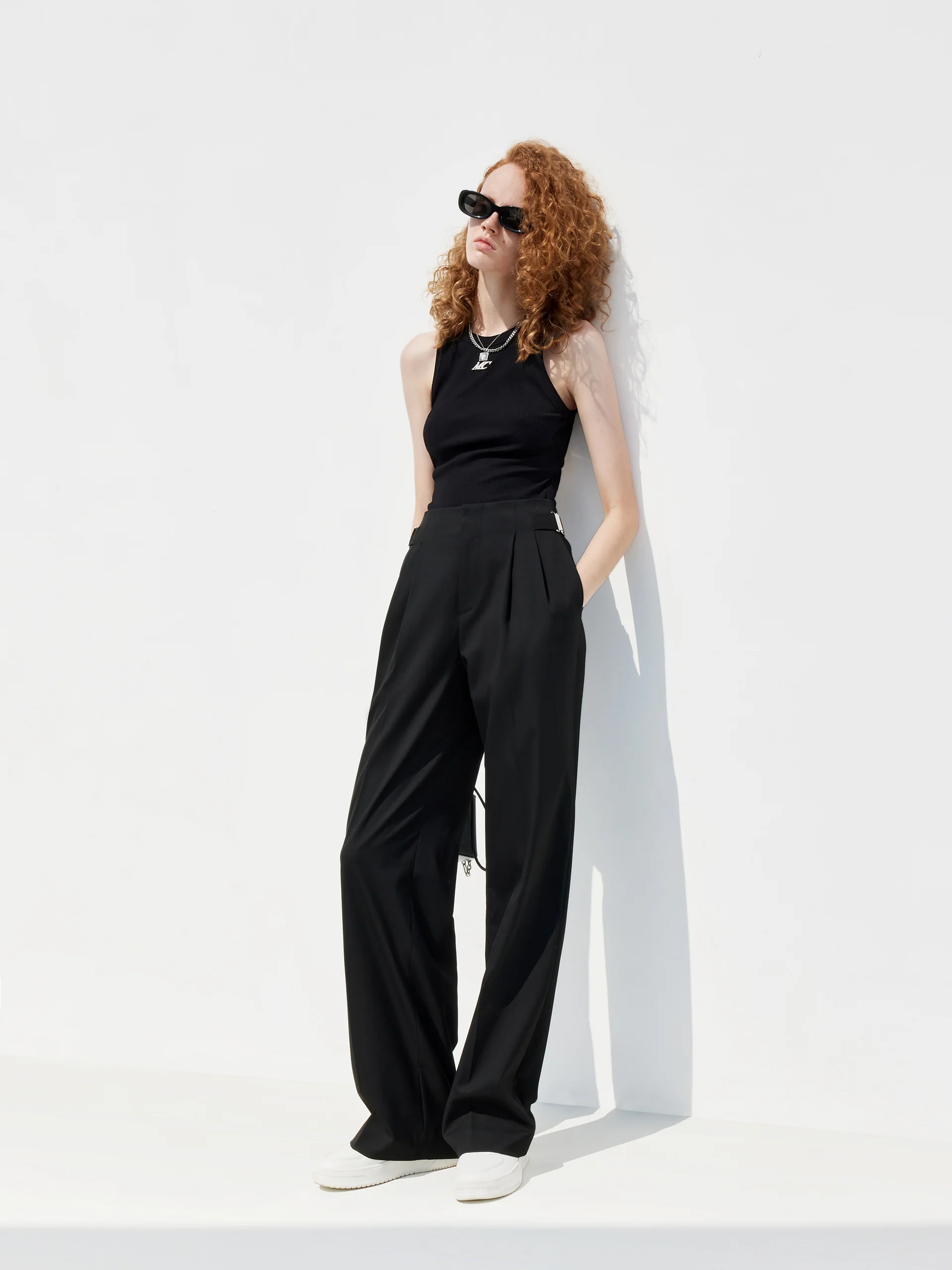 Metal Waistband Suit Pants - Image 6
