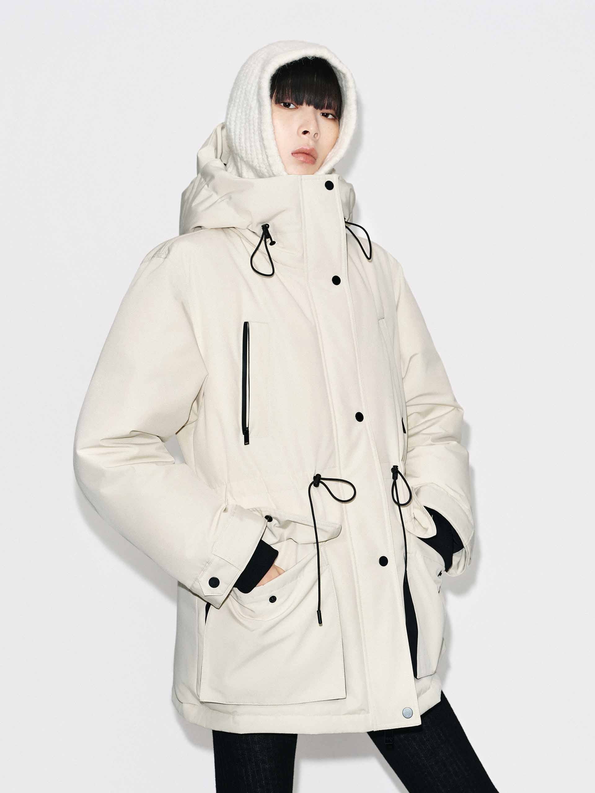 Mid-Length Hooded Down Jacket - Image 3