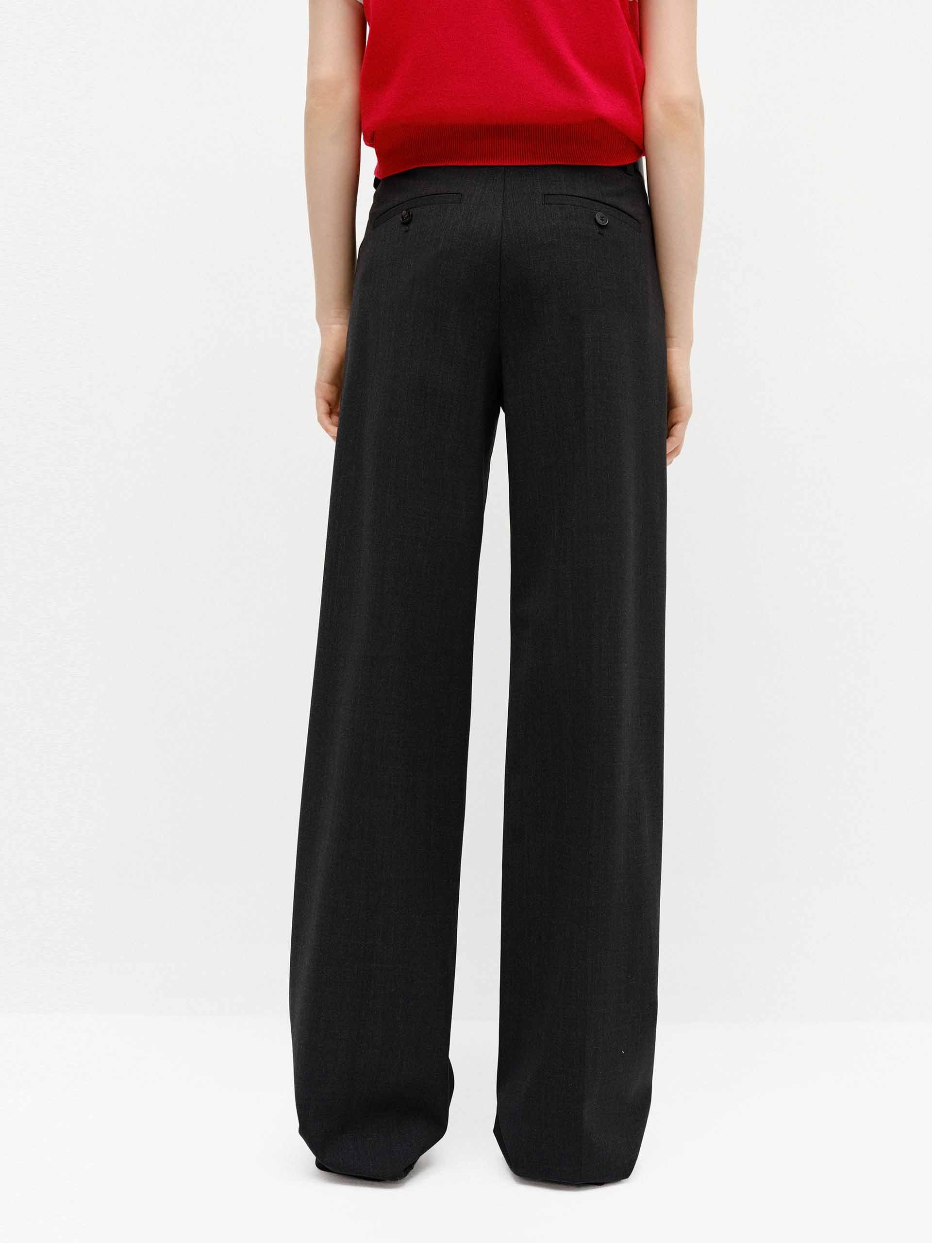 Mid Waist Relaxed Pants - Image 3