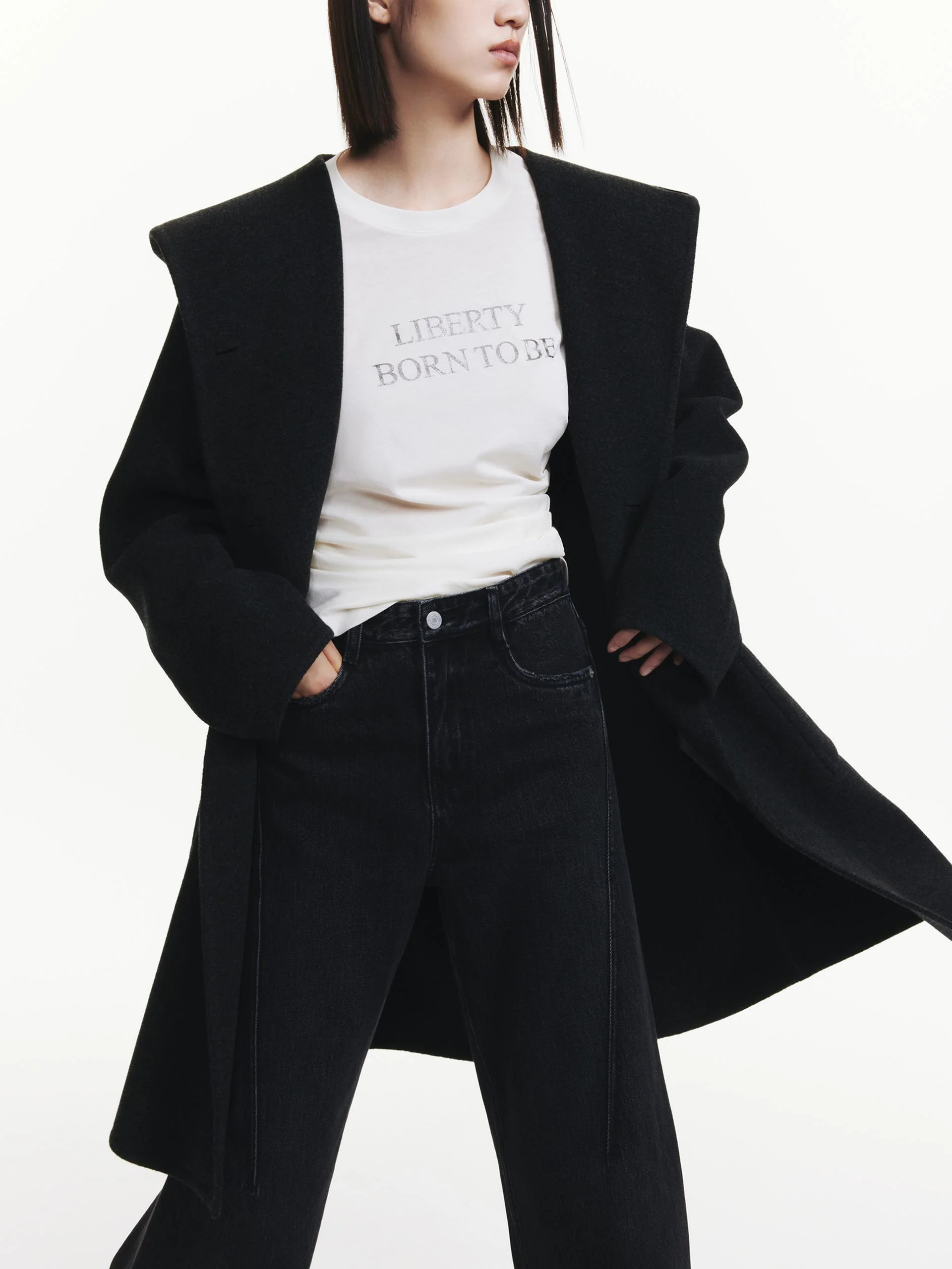 Midi Hooded Wool Coat - Image 6