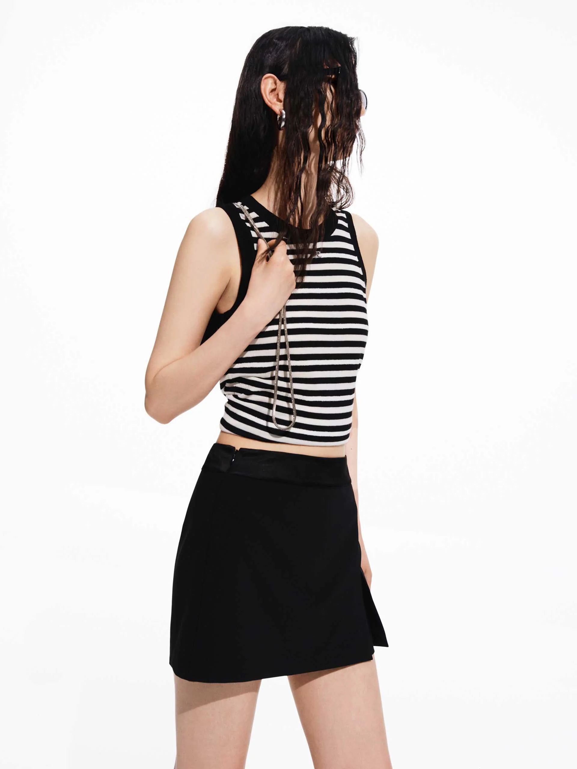 Mini Length Slit Skort - Image 11