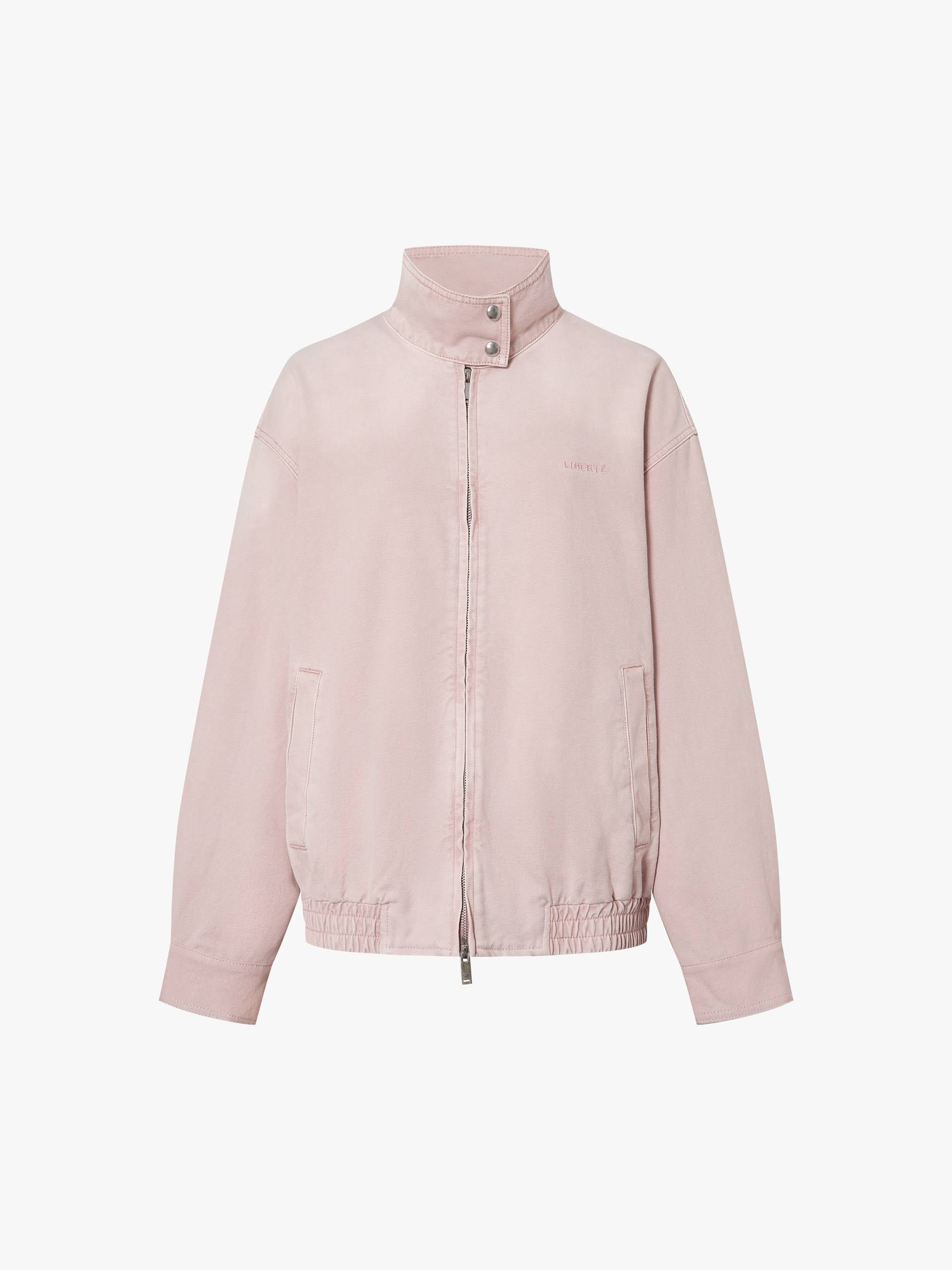 Mock Neck Denim Coat - Image 5