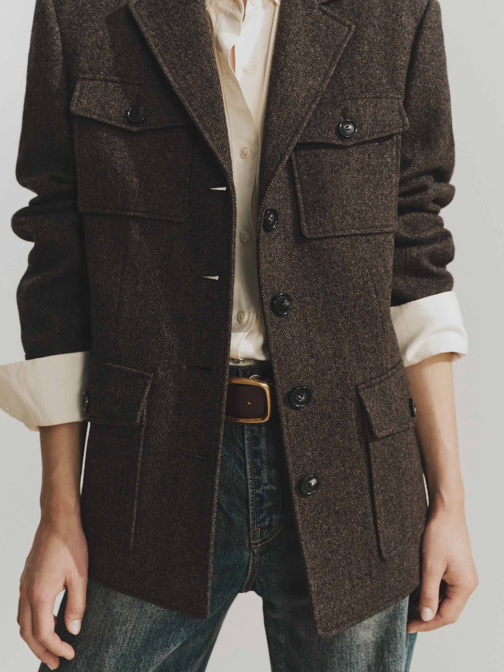 Multi Pocket Wool Coat - Image 7