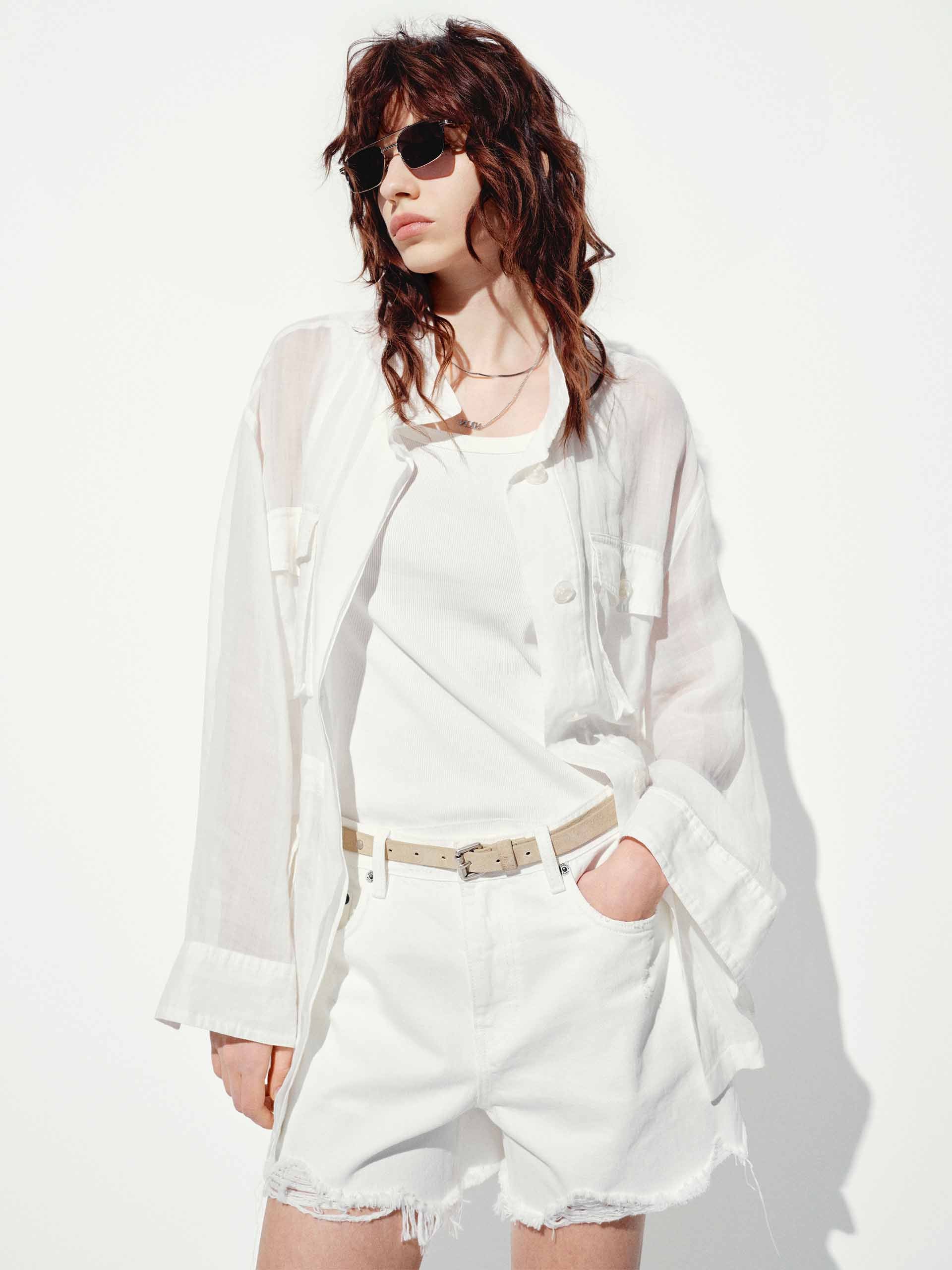 Multi Pockets Ramie Coat