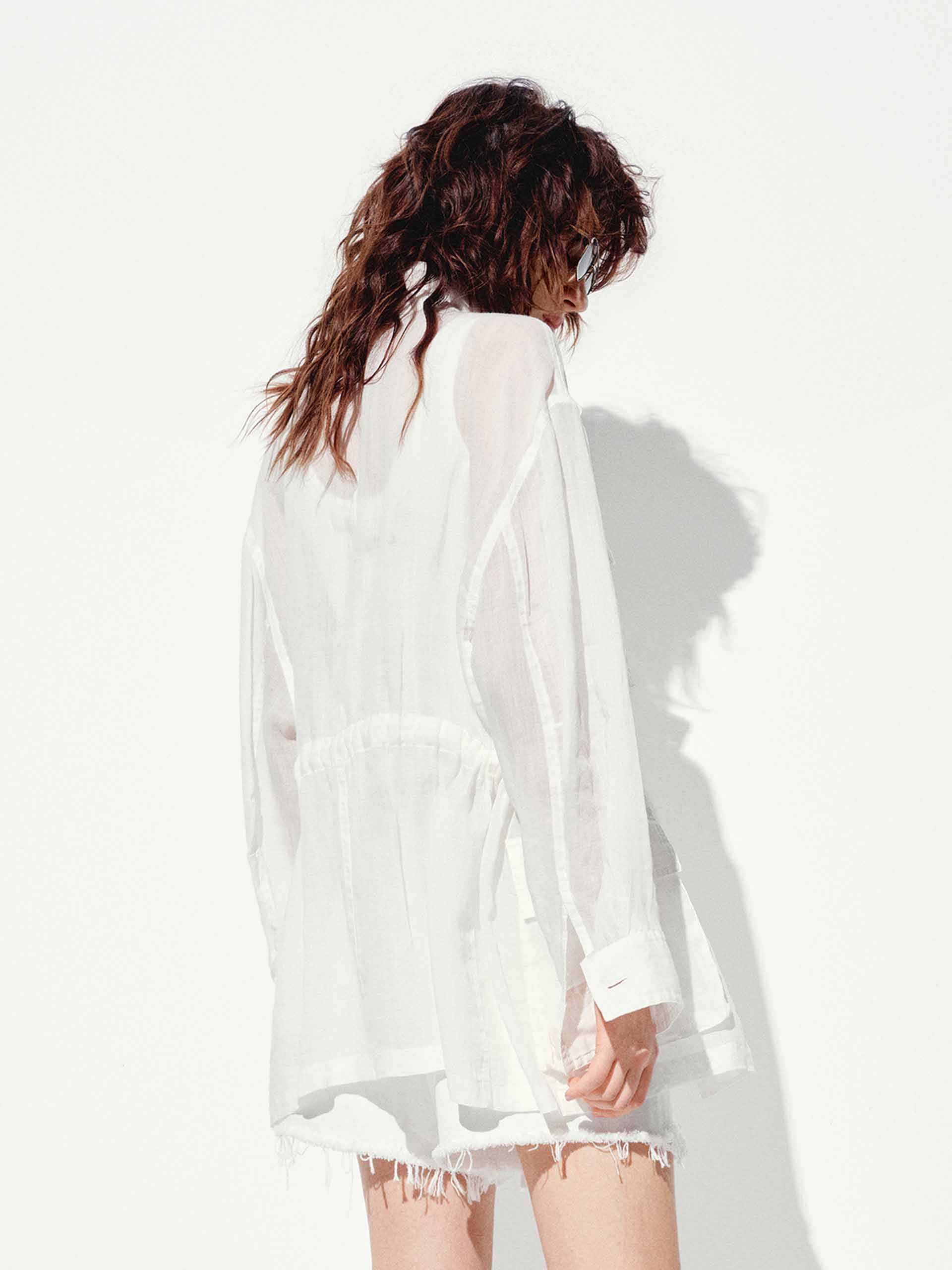 Multi Pockets Ramie Coat - Image 7