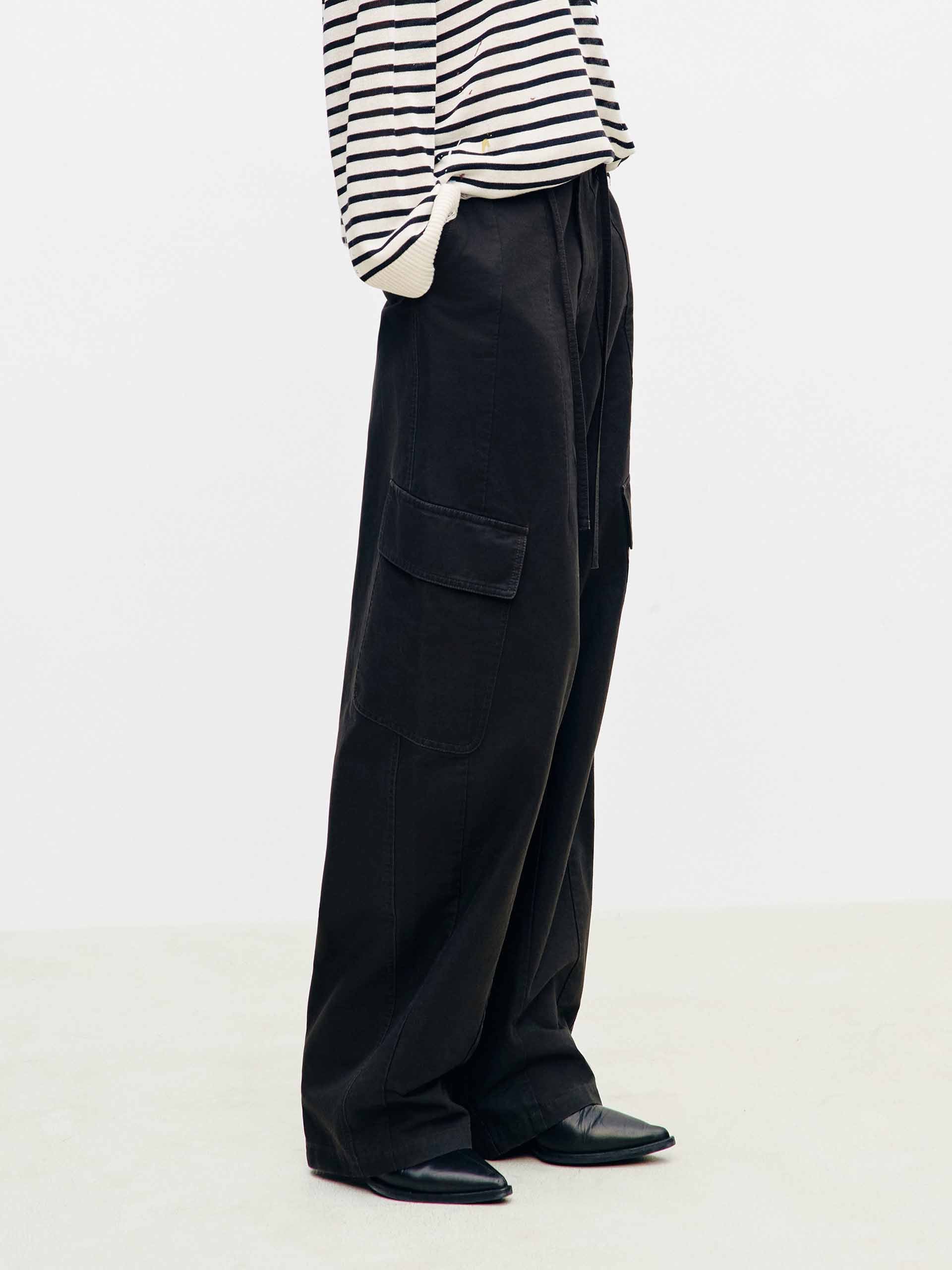 Multiple Pockets Cotton Pants - Image 11