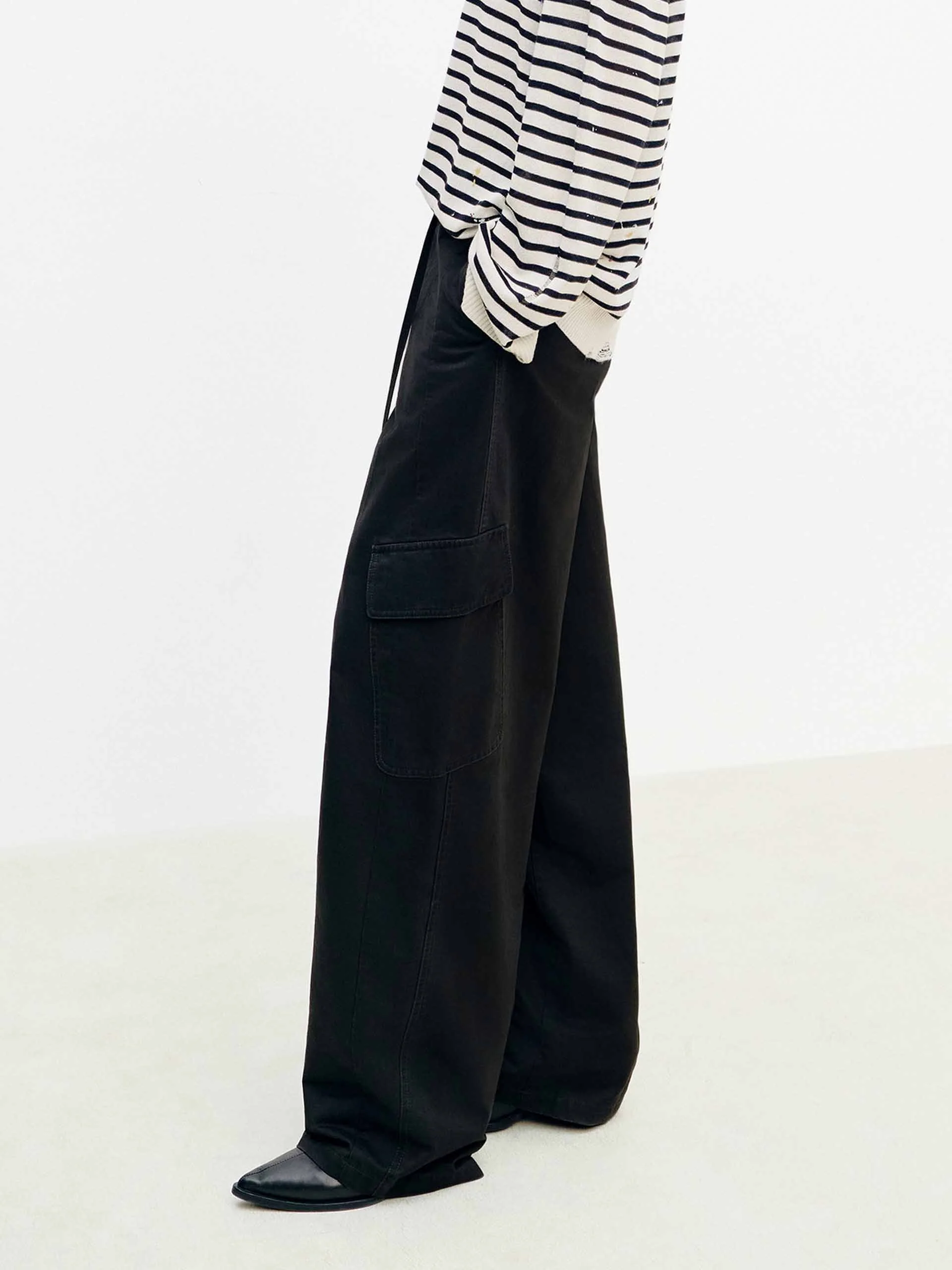 Multiple Pockets Cotton Pants - Image 15
