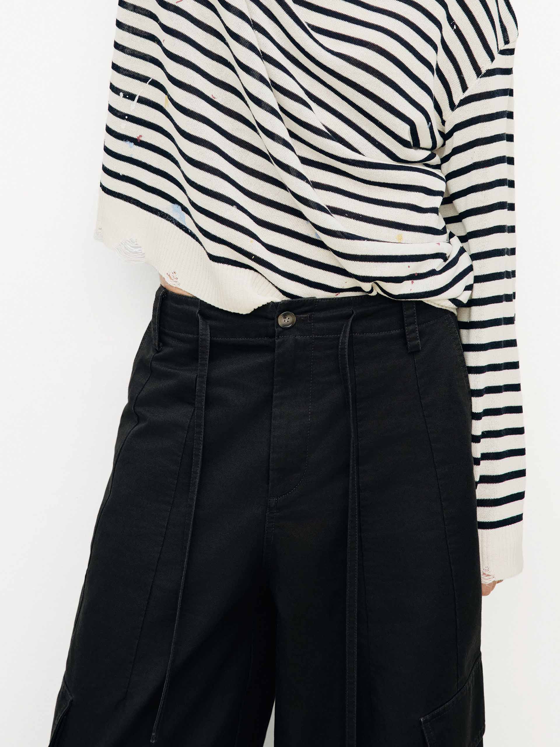 Multiple Pockets Cotton Pants - Image 16
