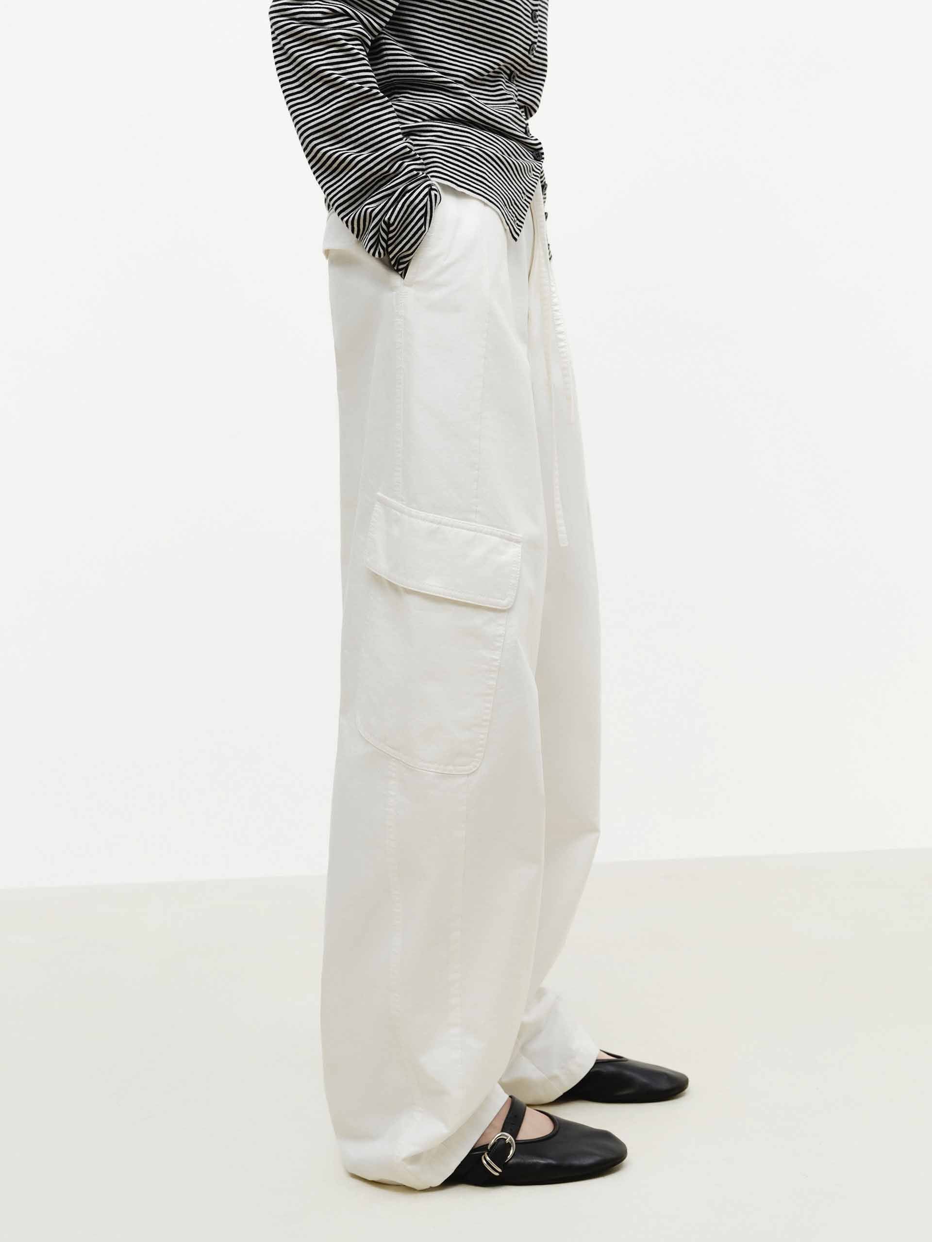 Multiple Pockets Cotton Pants - Image 6