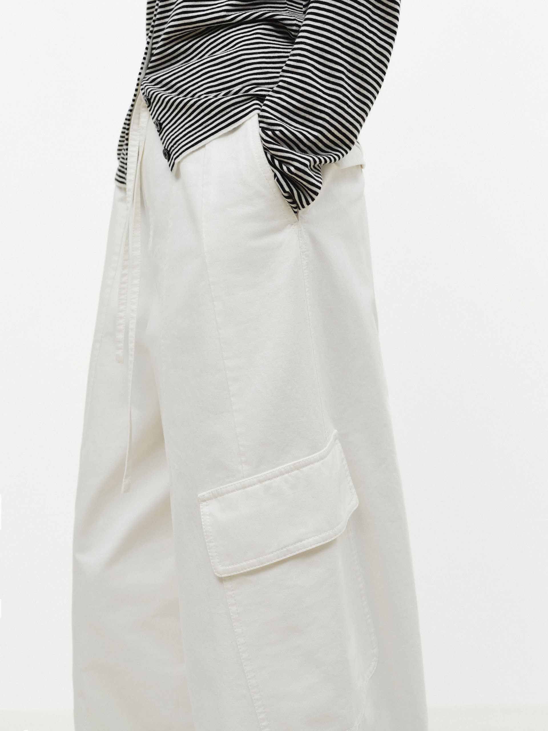 Multiple Pockets Cotton Pants - Image 7