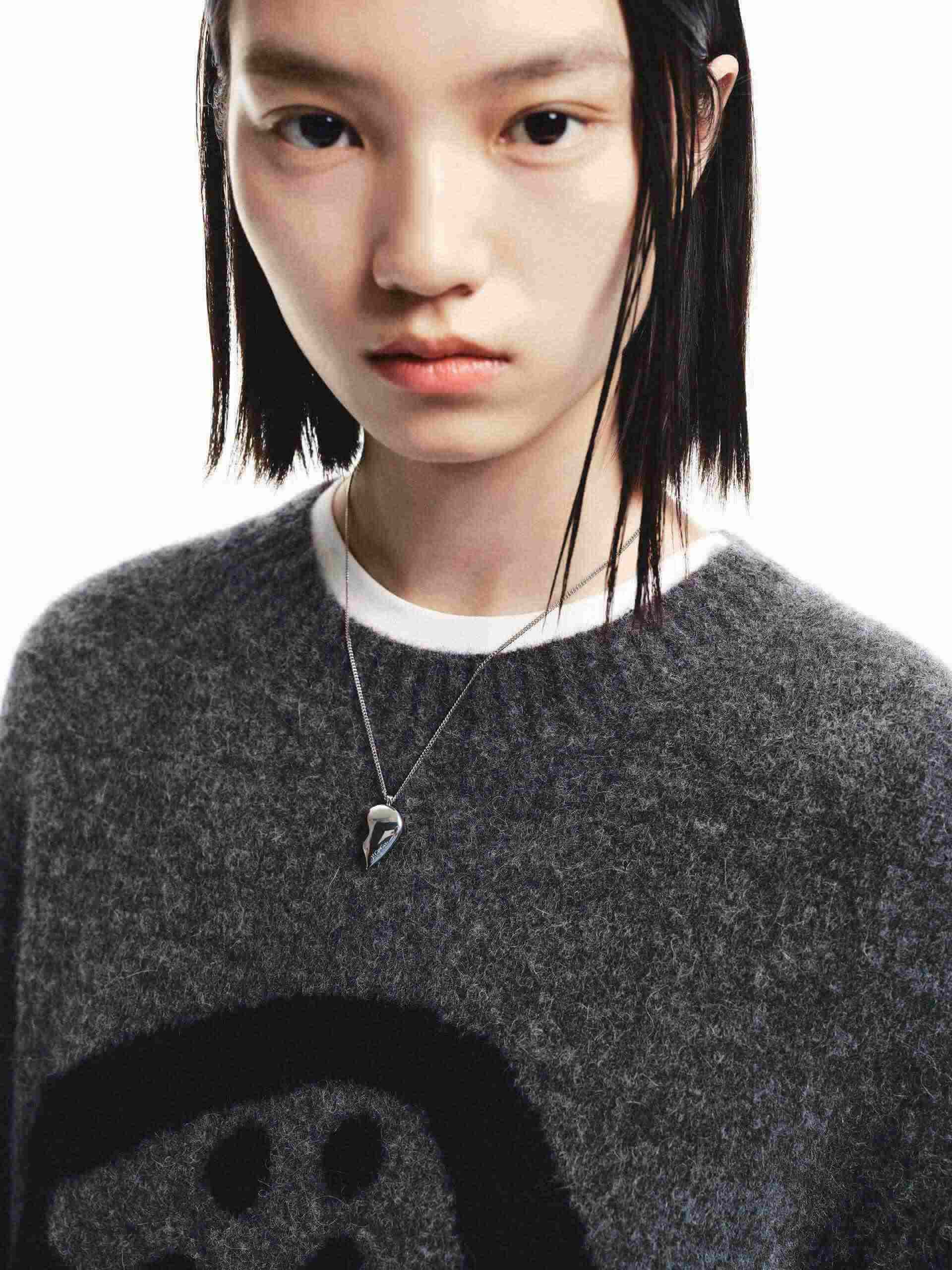 Mushroom Pattern Loose Sweater - Image 7