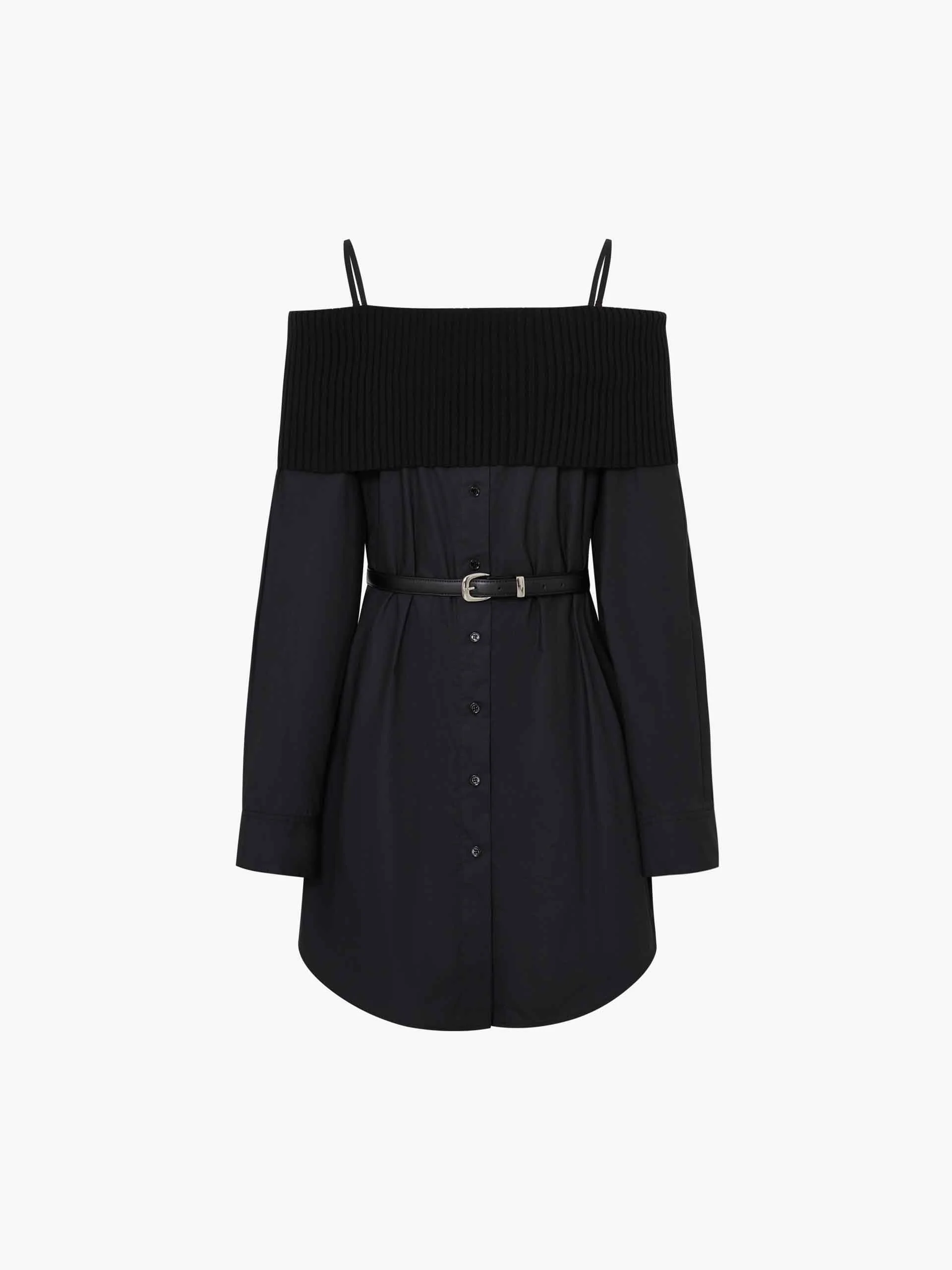Off Shoulder Belt Dress - Image 5