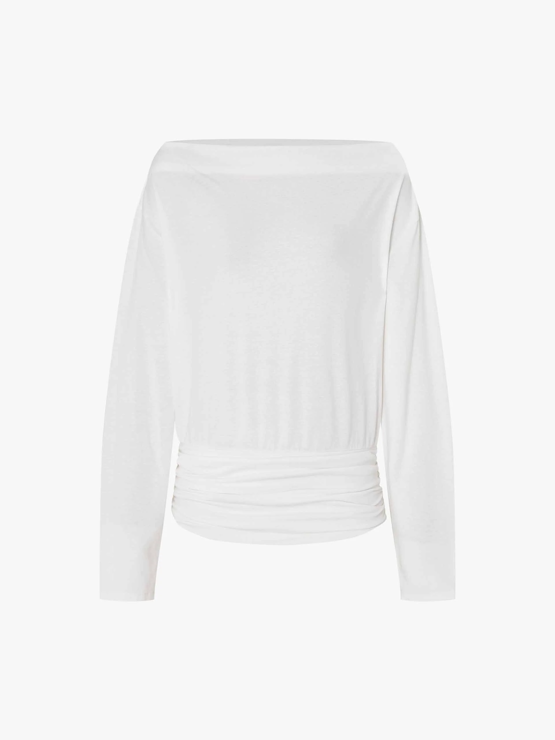 Off Shoulder Pleated T-shirt - Image 5