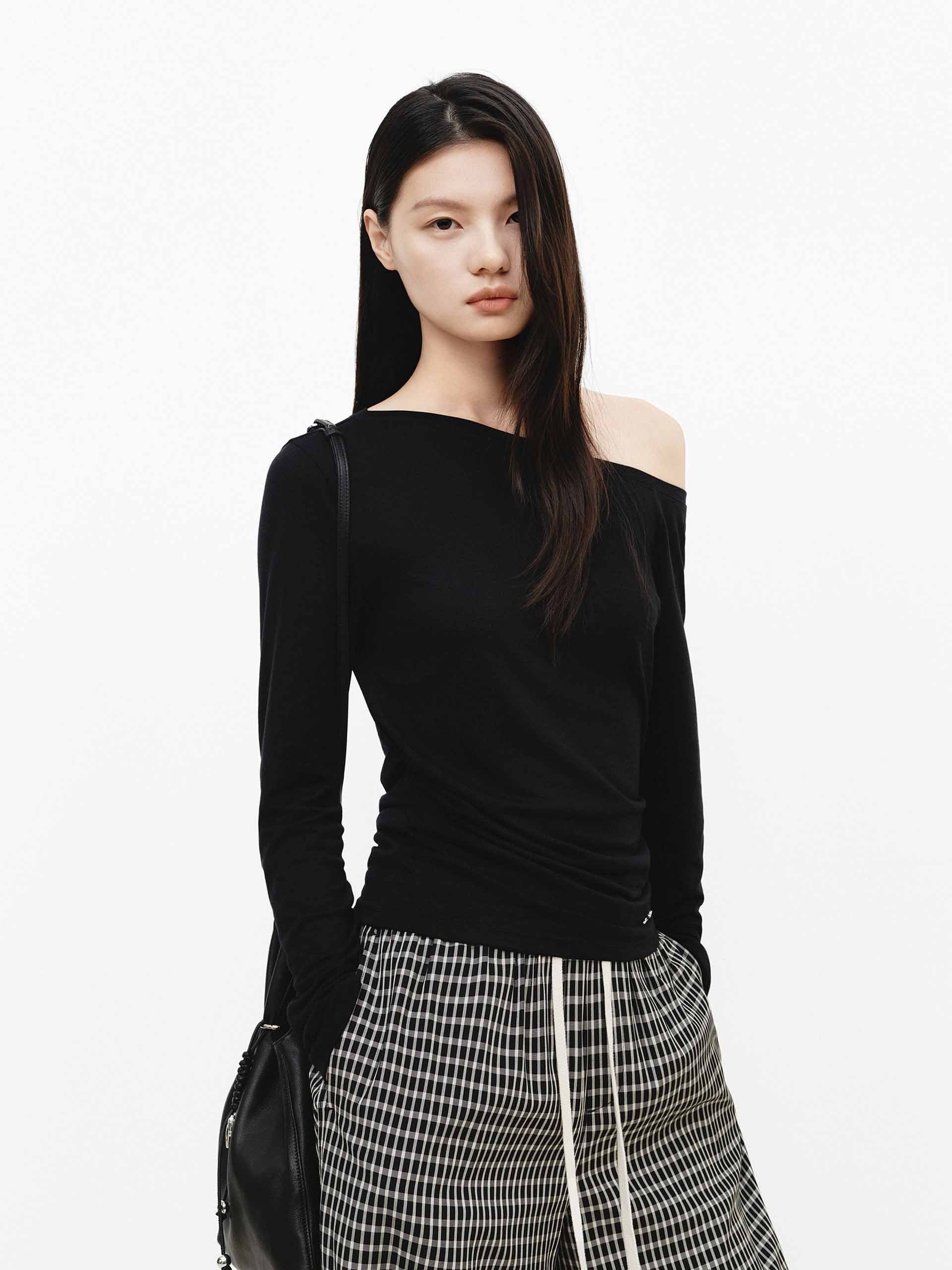 Off Shoulder Soft Blouse