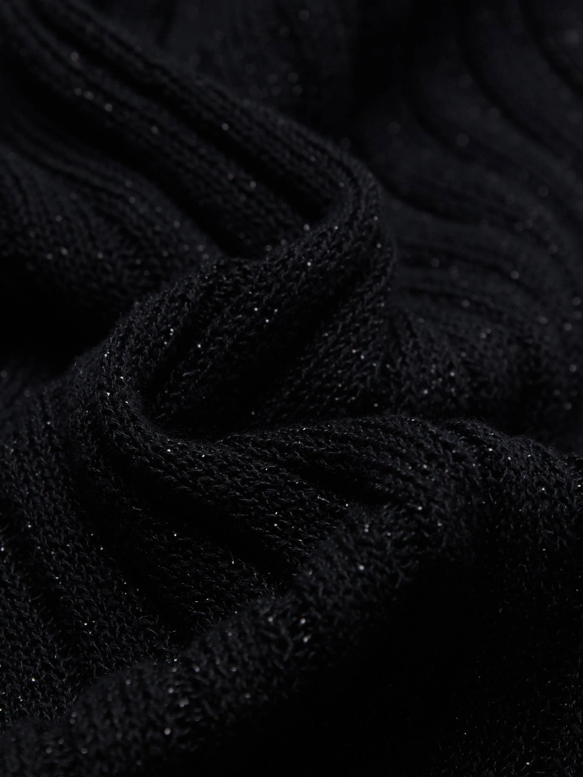 One Shoulder Button Knit Top - Image 4