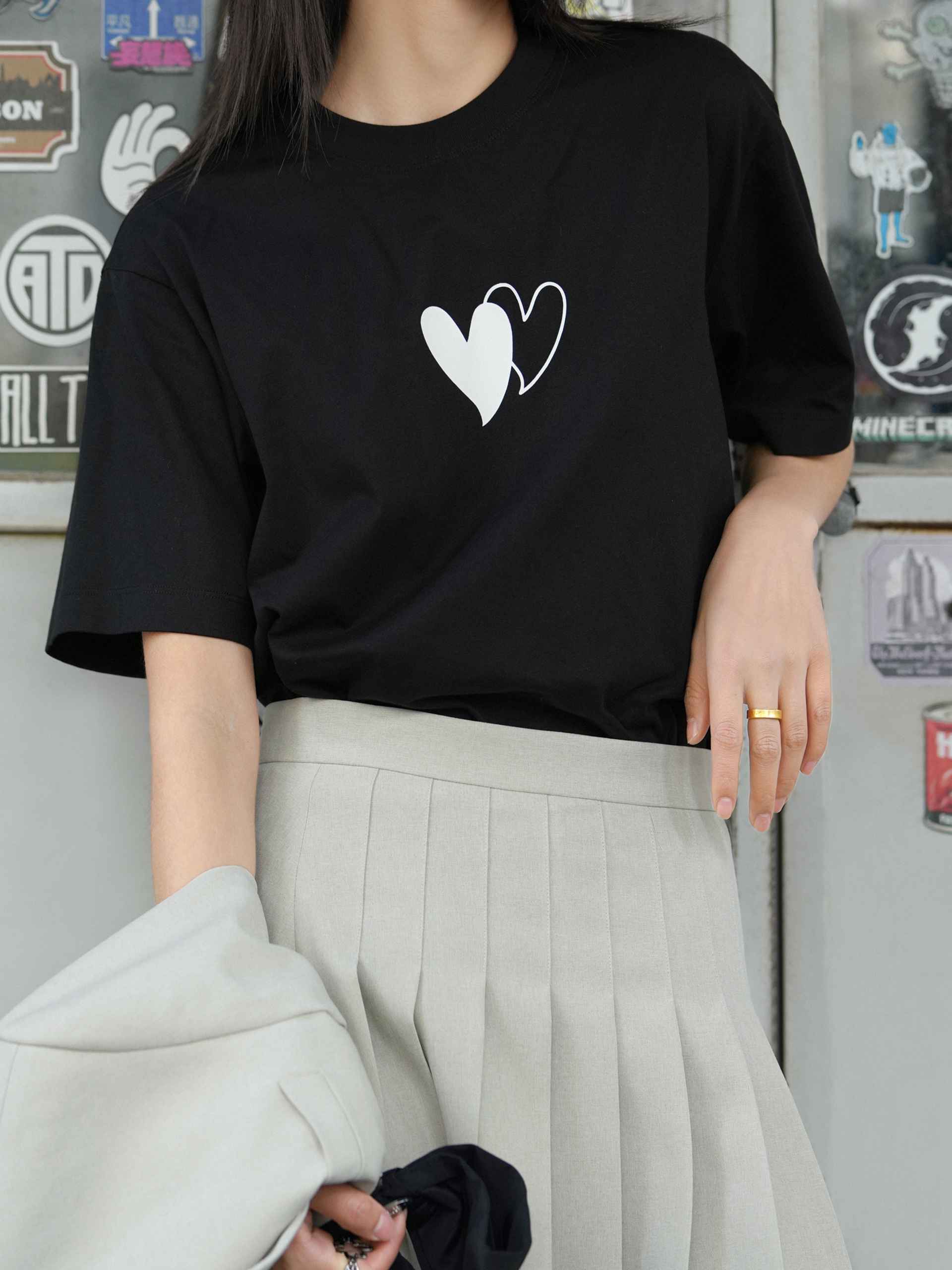 Oversized Print Cotton Tee - Image 10