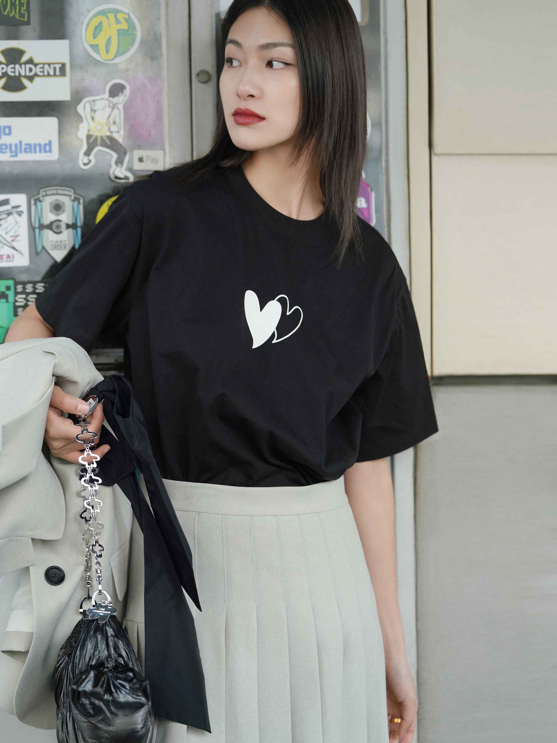 Oversized Print Cotton Tee - Image 8