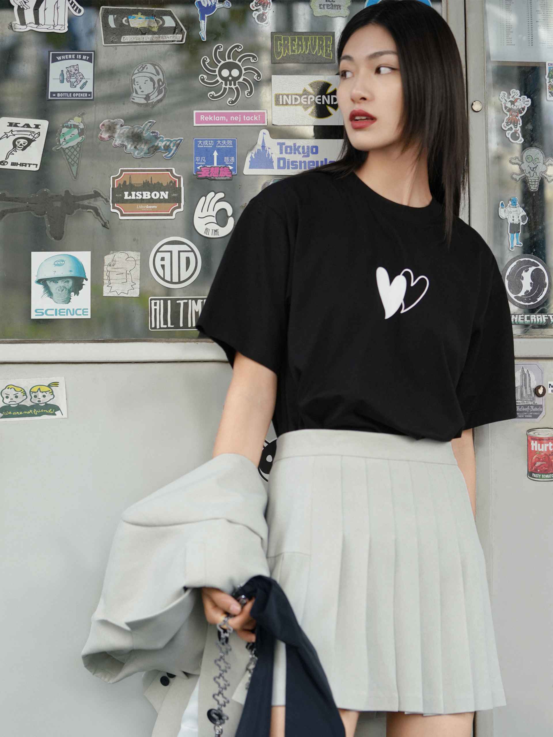 Oversized Print Cotton Tee - Image 9