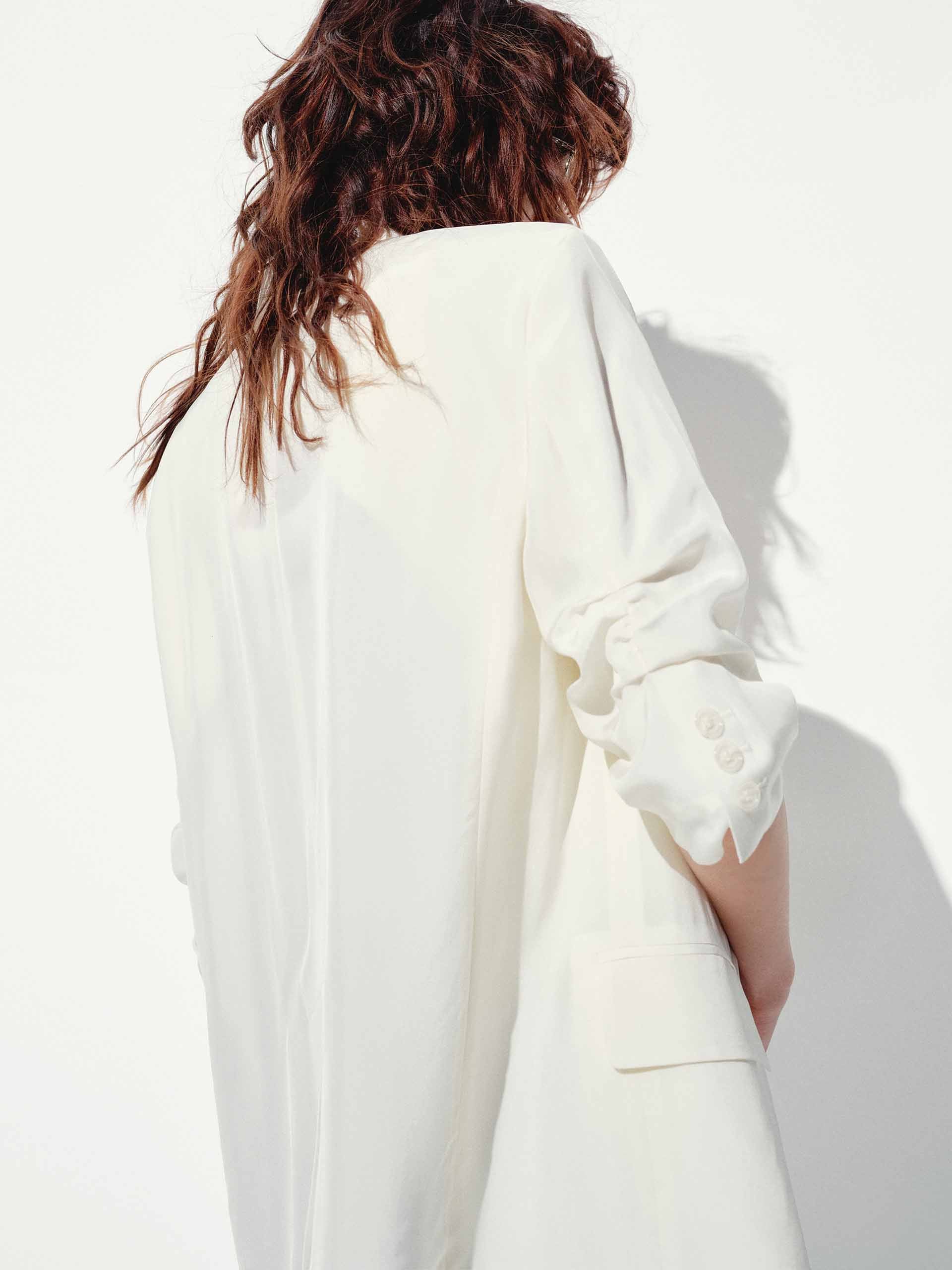 Padded Shoulders Relaxed Blazer - Image 8