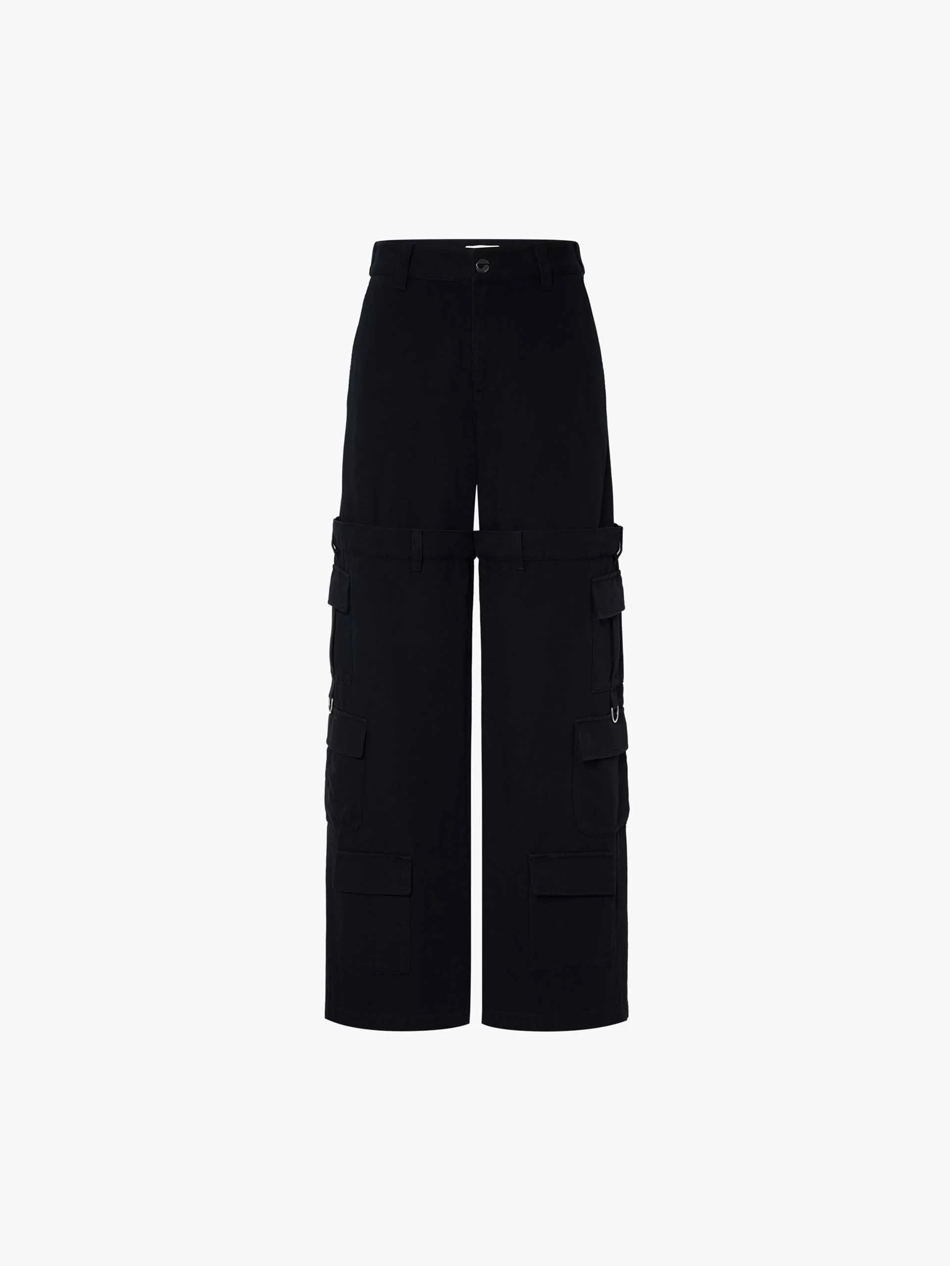 Paneled Detail Cargo Pants - Image 5